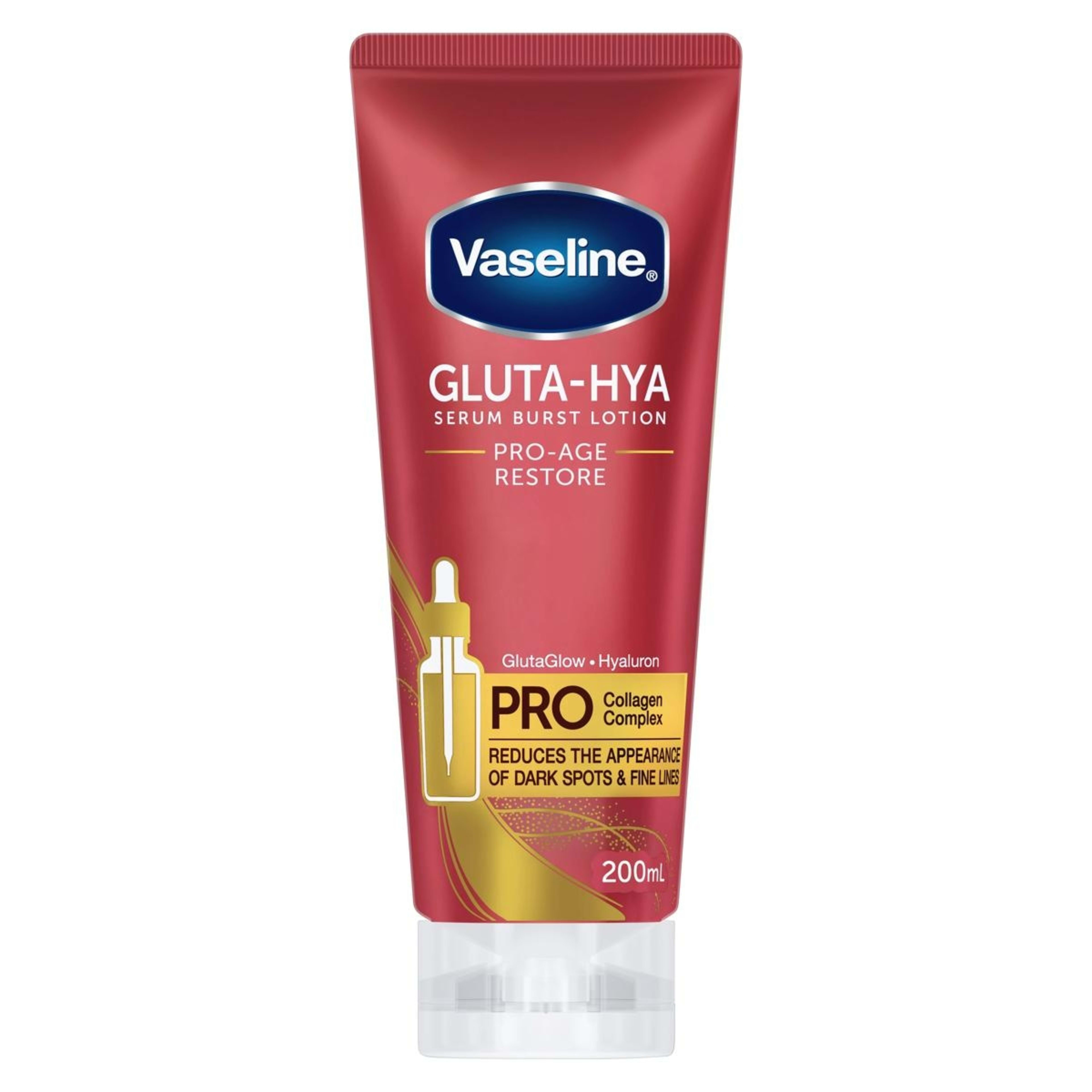 Vaseline Gluta-Hya Serum Burst Pro-Age Restore Body Lotion 200ml - Kmart