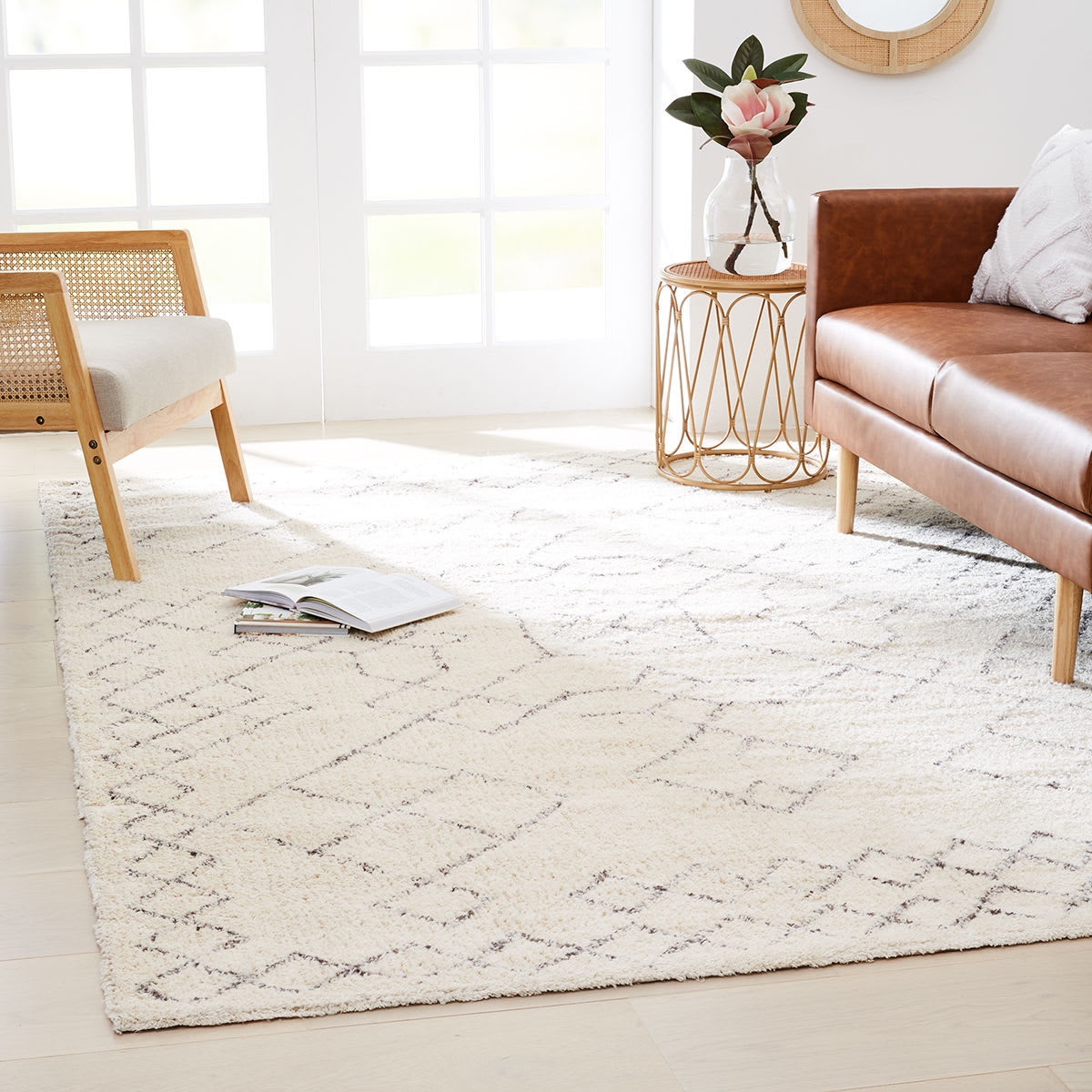 Winnie Rug Grey, Extra Large 270cm x 180cm Kmart