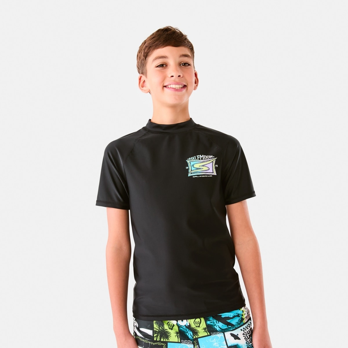 Short Sleeve Print Rash Vest Kmart