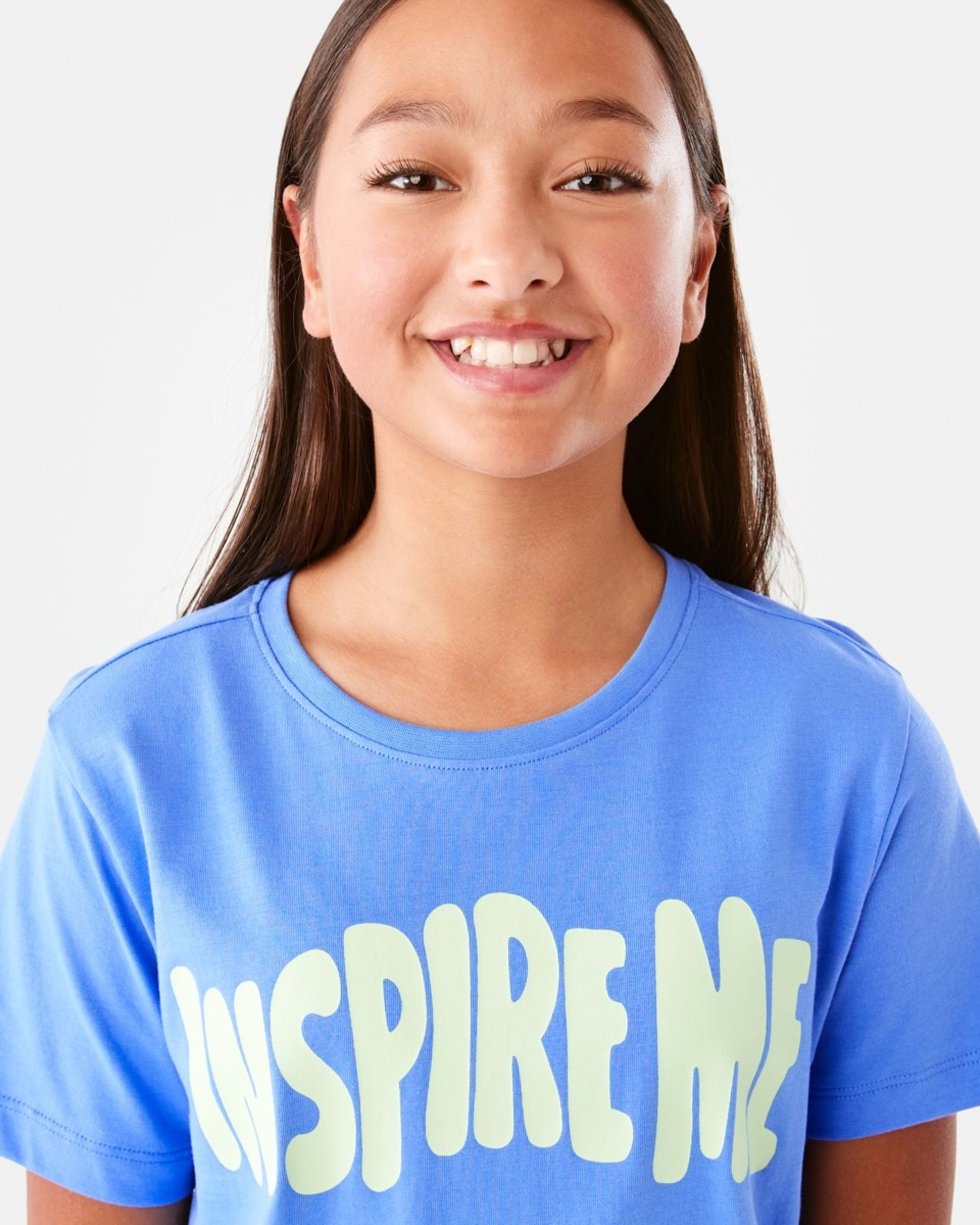 3 Short Sleeve Print T-shirt Blu Inspo, 3 of 8