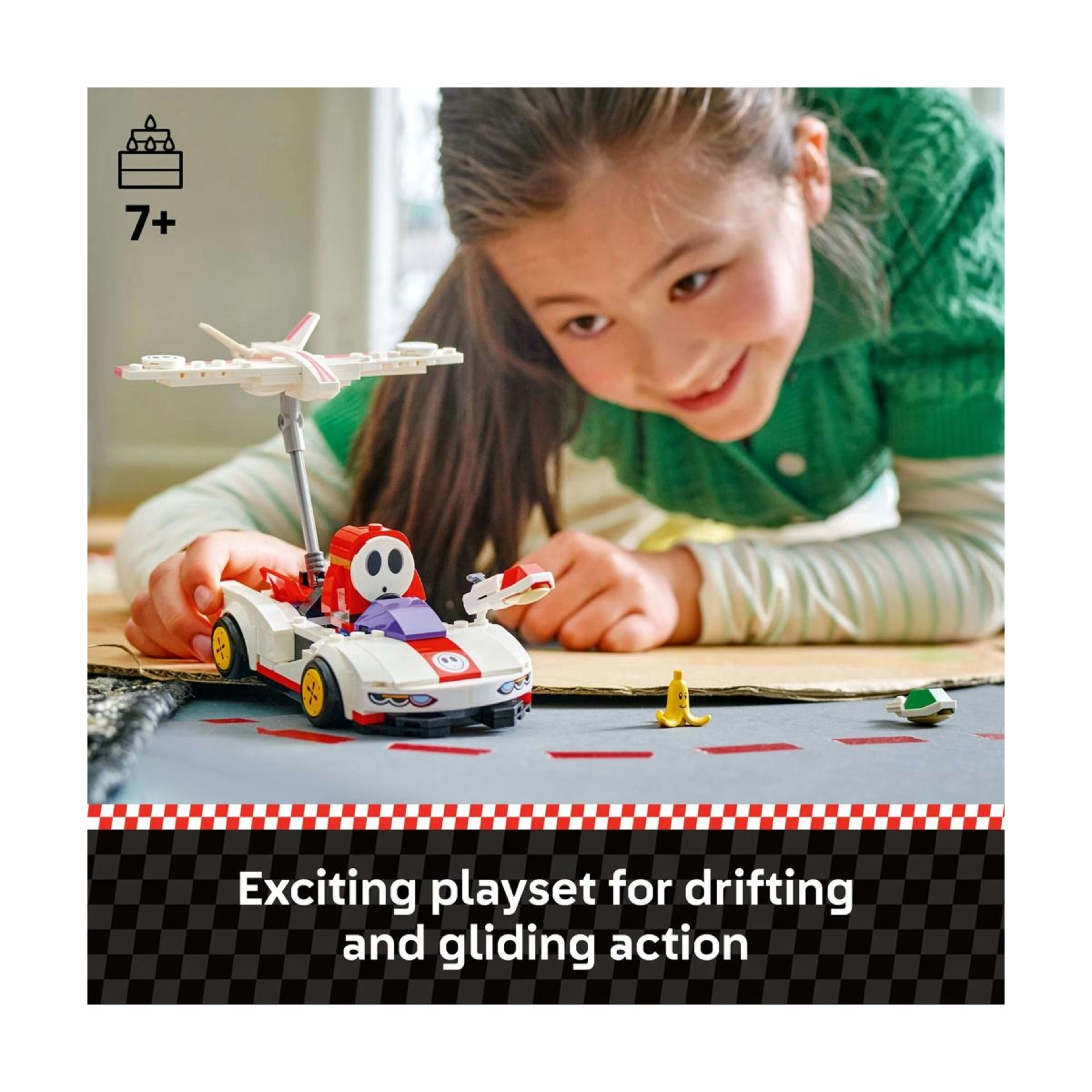 3 LEGO Super Mario: Mario Kart - Shy Guy & P-Wing 72045, 3 of 8