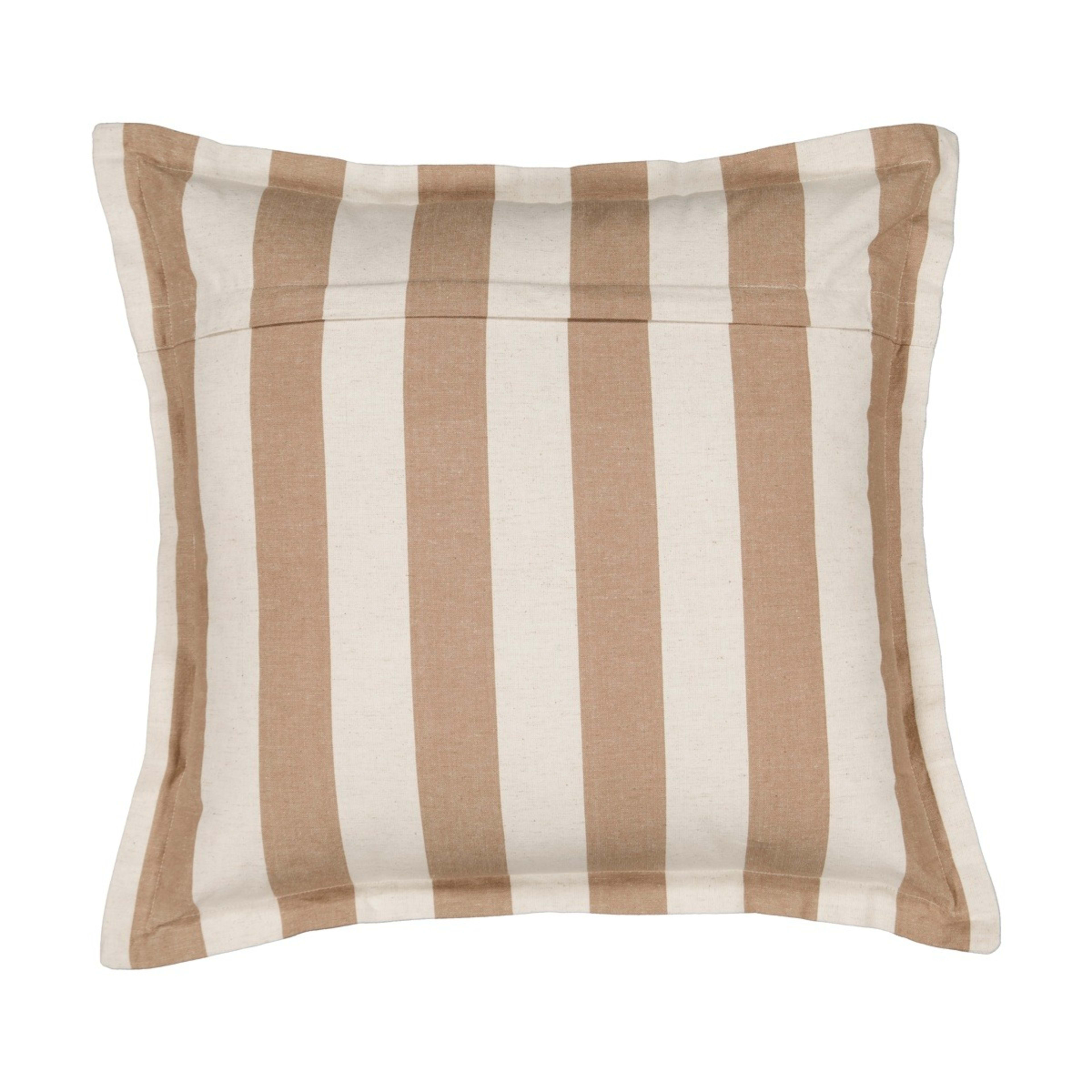 3 50cm Stripe Cushion - Tan, 3 of 6