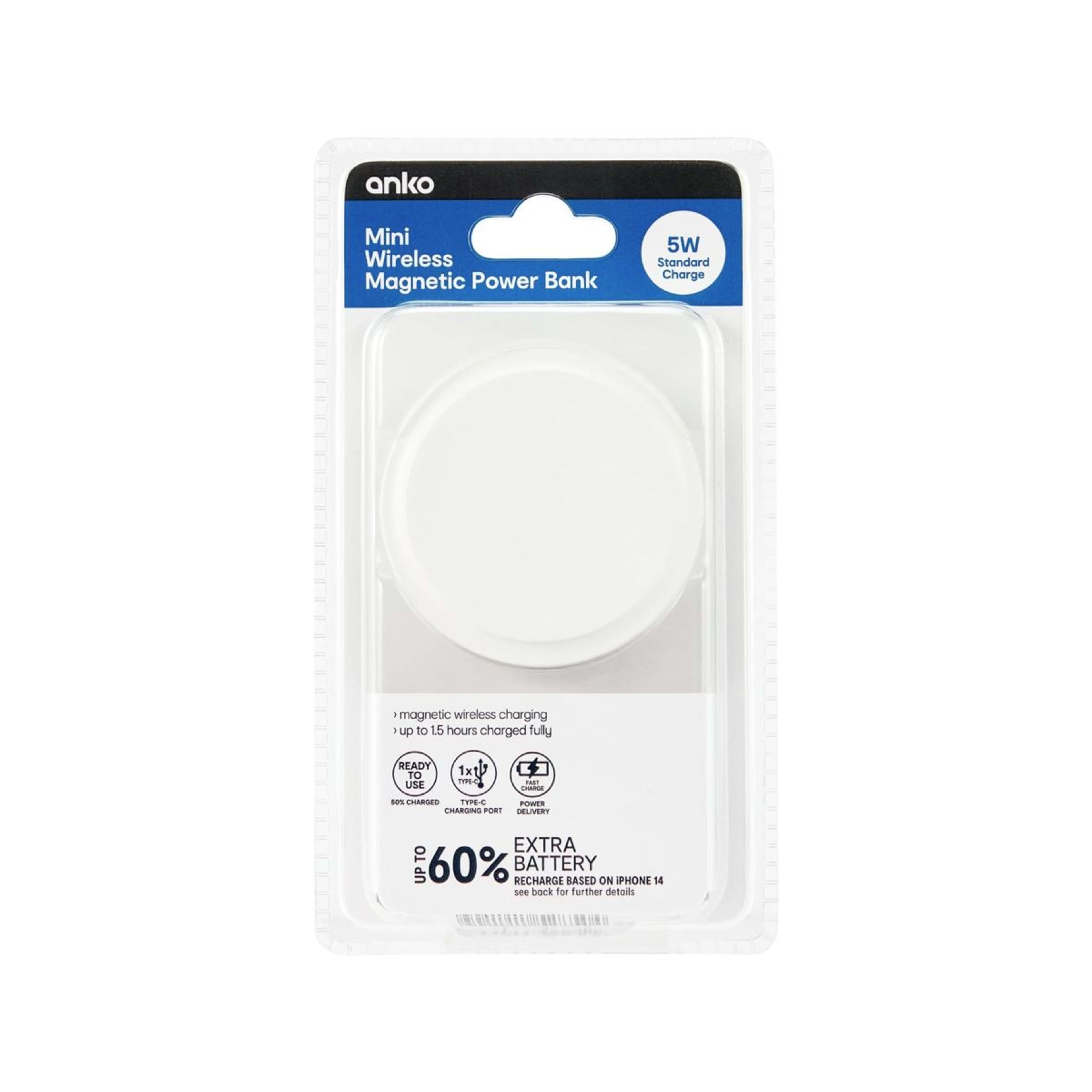 9 Magnetic Mini Powerbank - White, 9 of 10