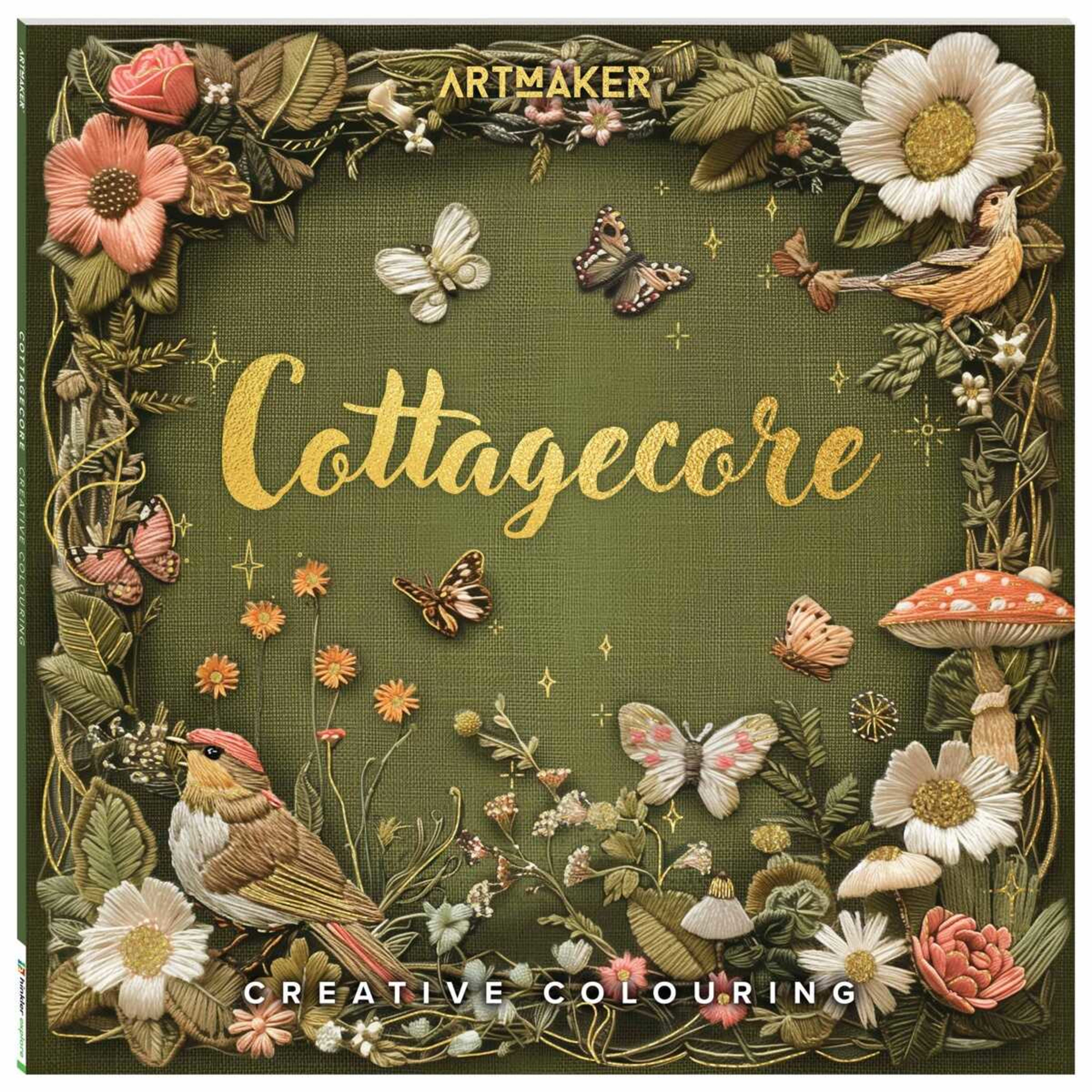 1 Art Maker Cottagecore Creative Colouring - Book​, 1 of 4