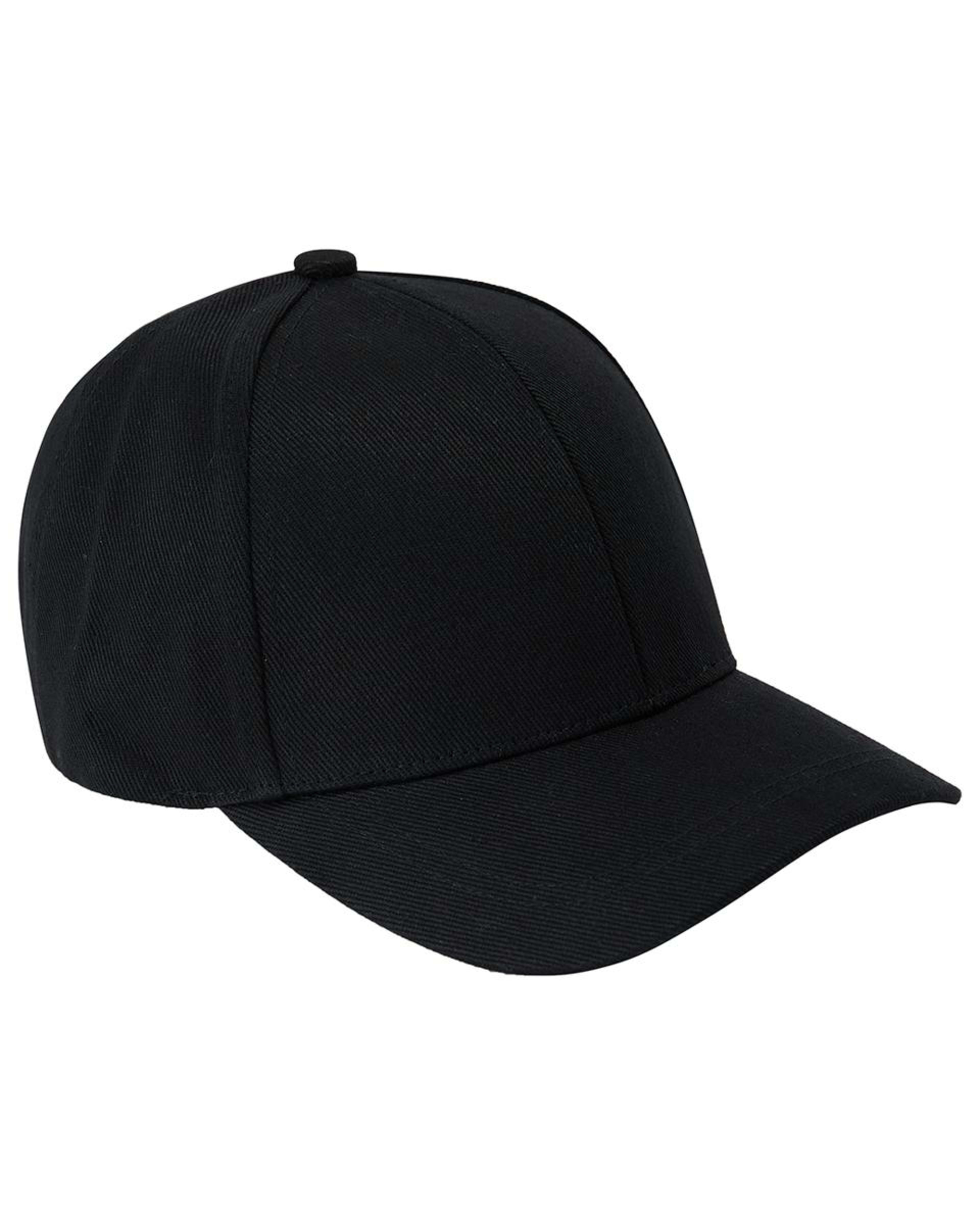 1 Heavy Twill Baseball Cap Black