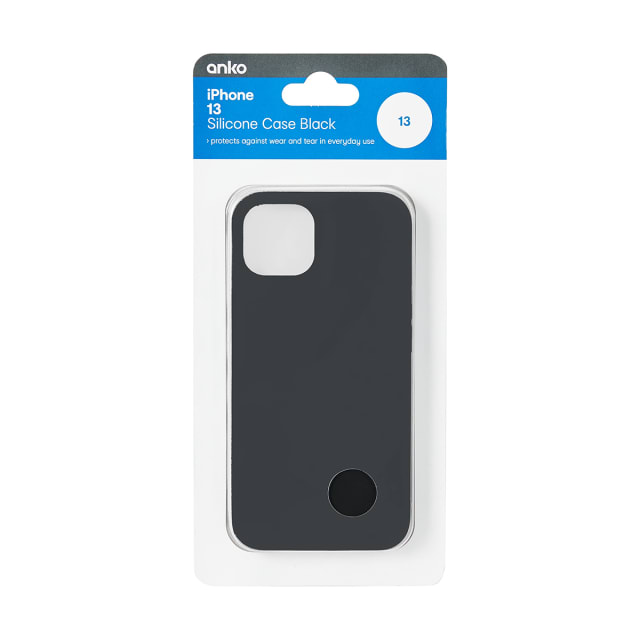iPhone 13 Silicone Case Black Kmart