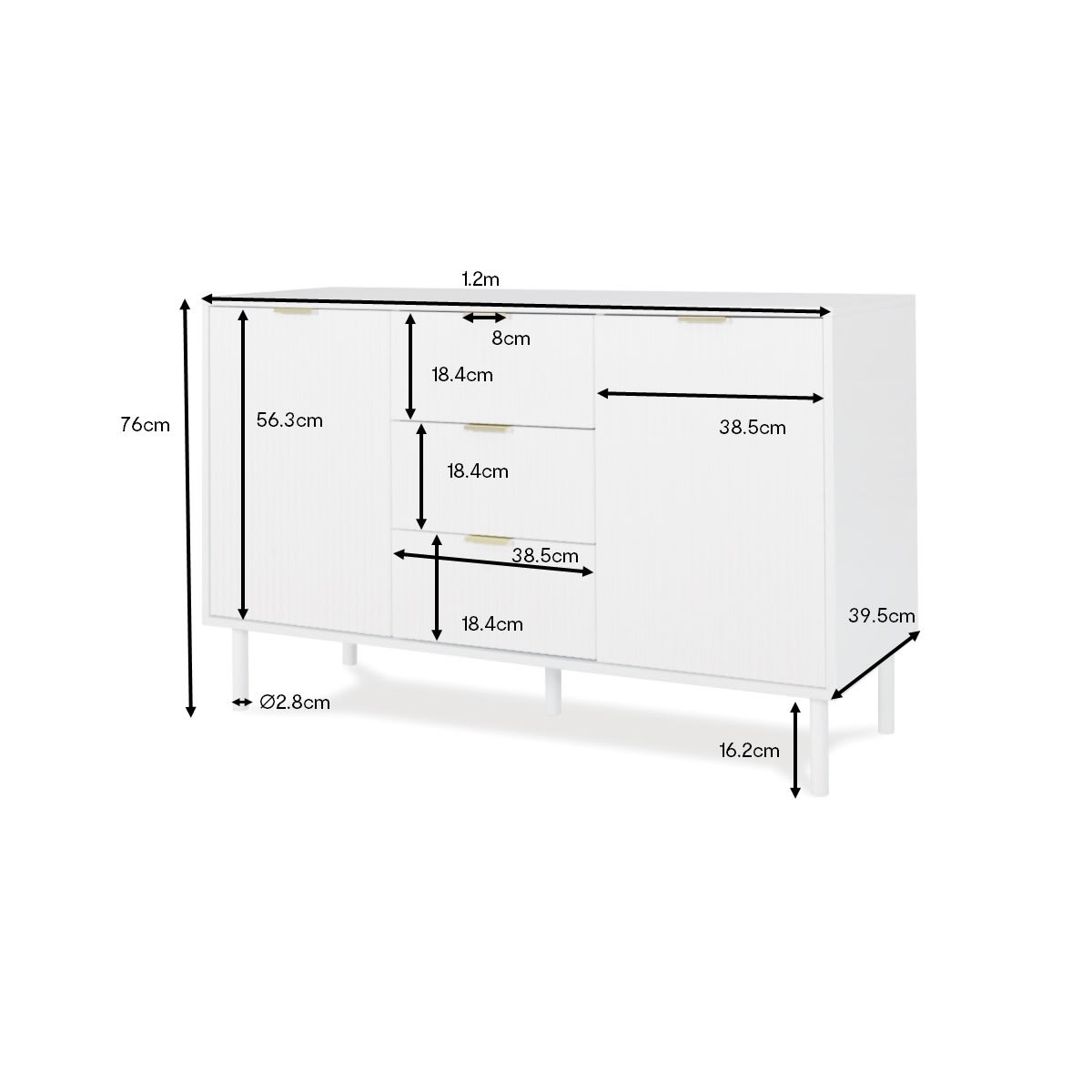 Alfie Sideboard Kmart