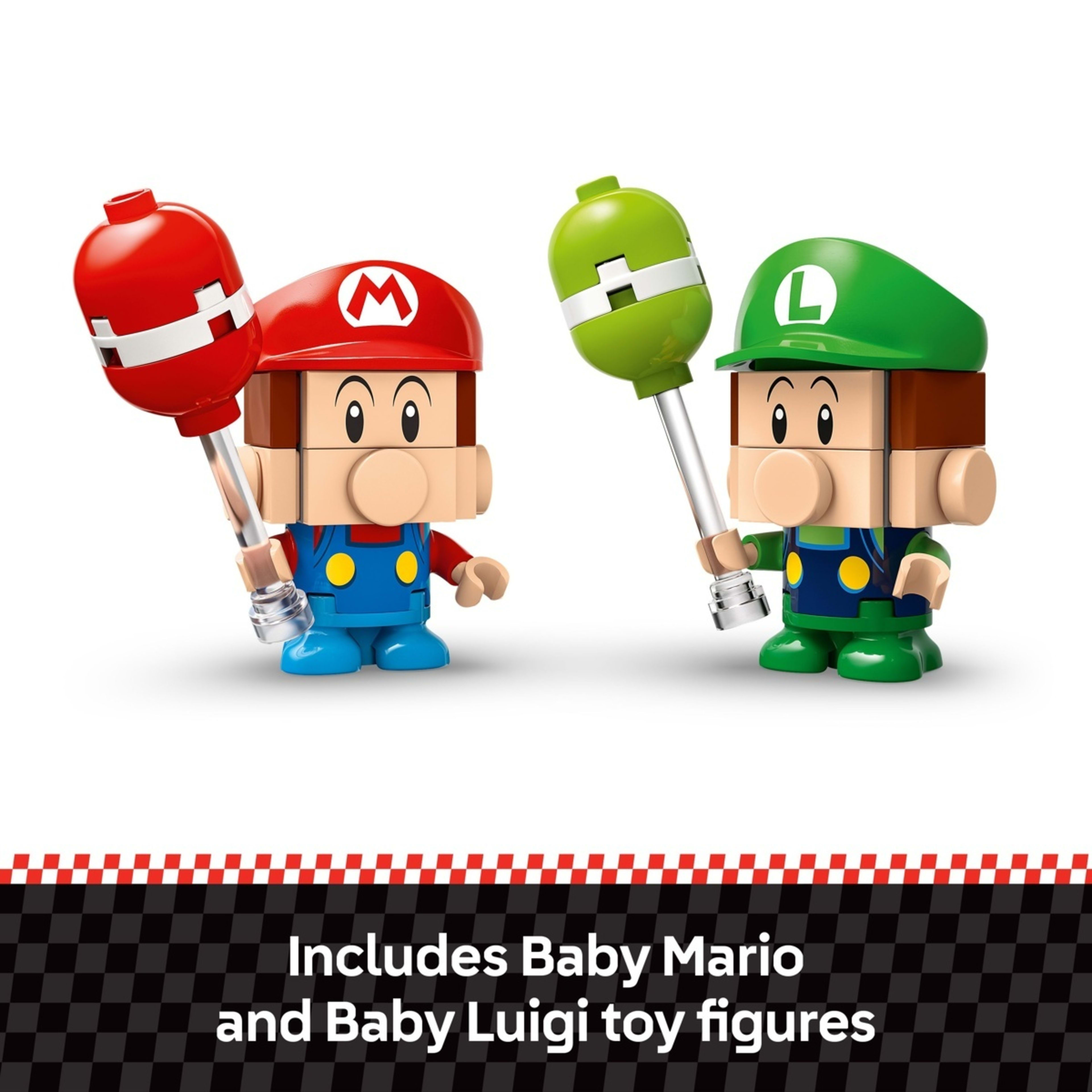 7 LEGO Super Mario: Mario Kart Baby Mario vs. Baby Luigi 72034, 7 of 10