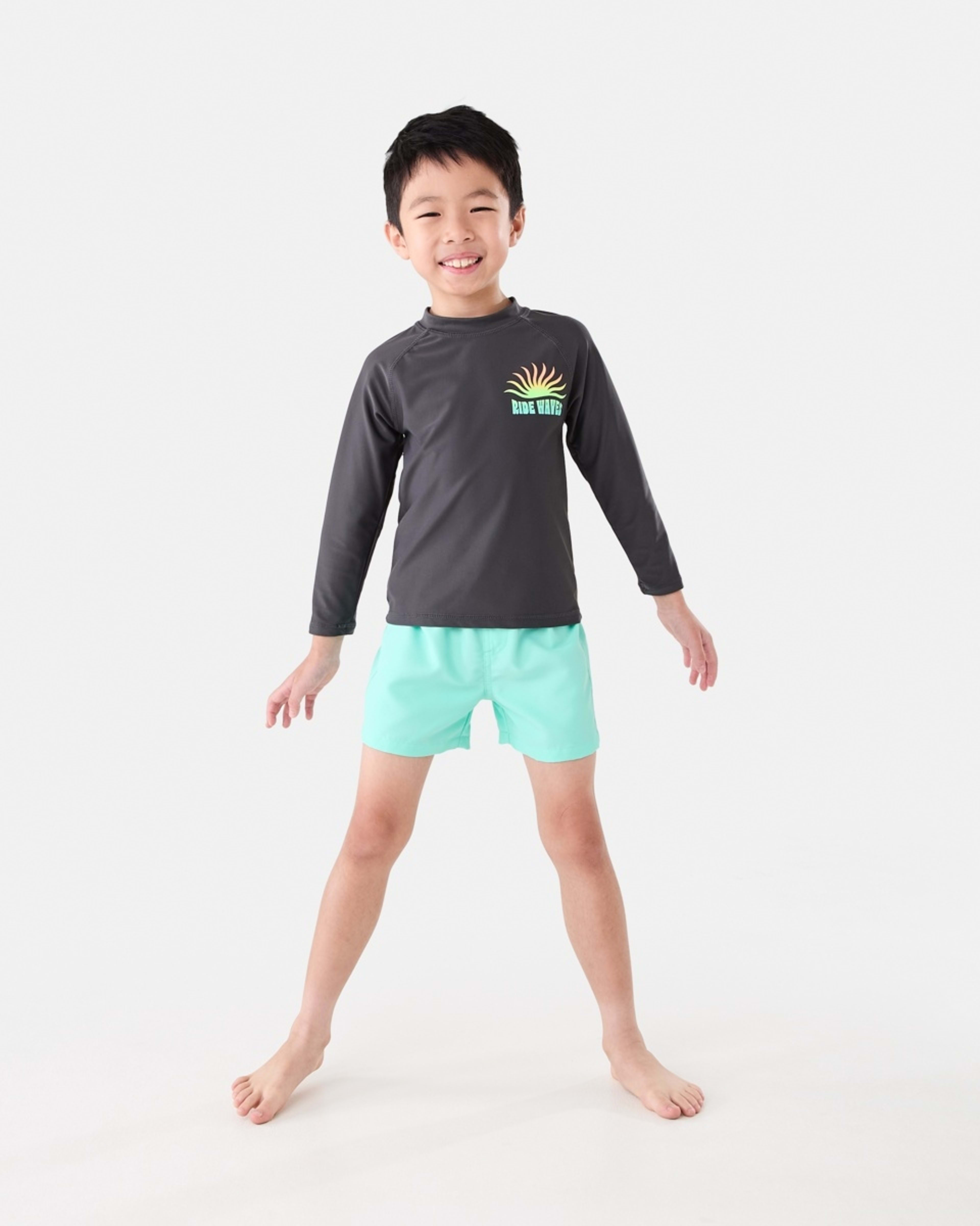 4 Plain Boardshorts FLURO EGGSHELL, 4 of 5
