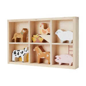Wooden Farm Animal Gift Set