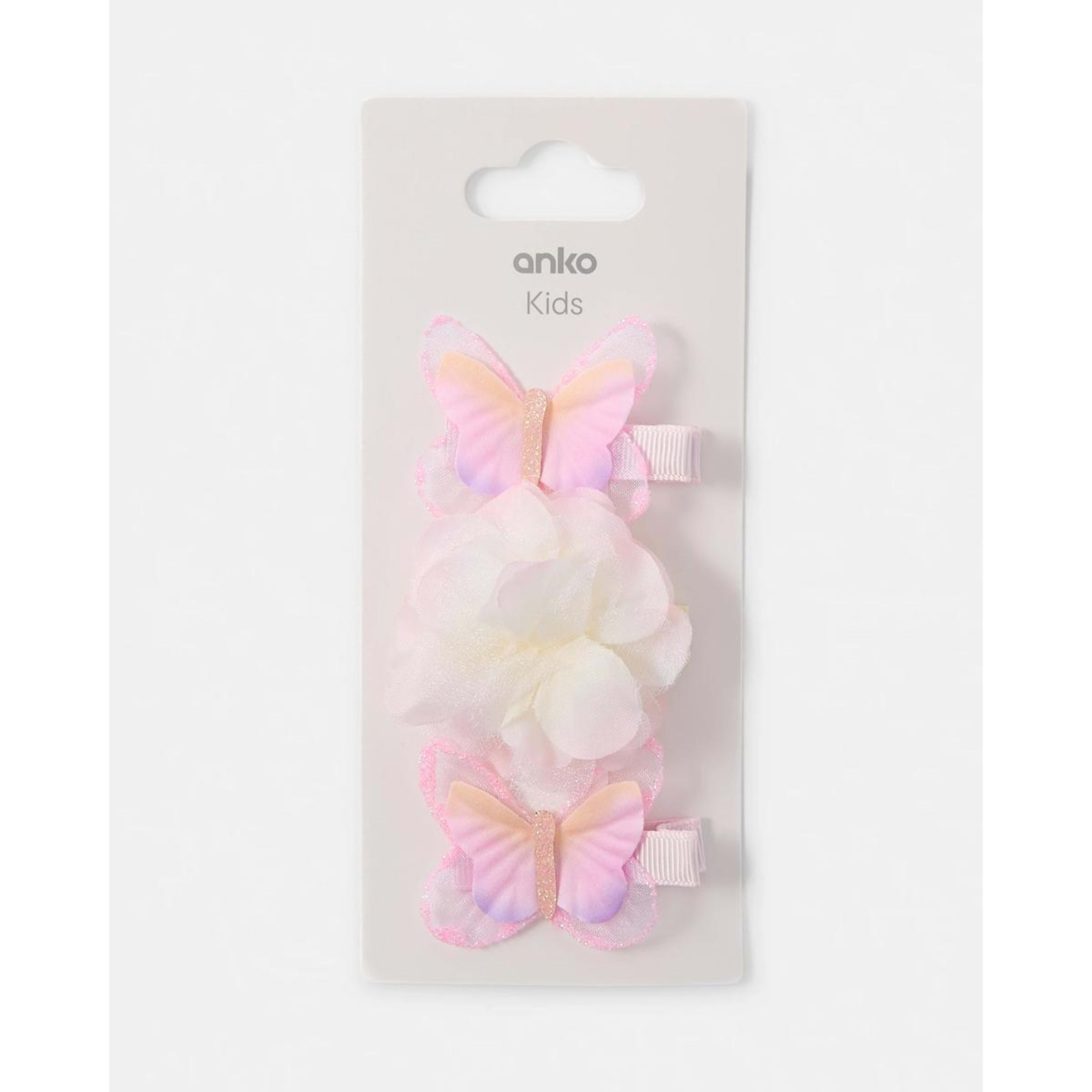 3 3 Pack Flower and Butterfly Hair Clips, 3 of 3