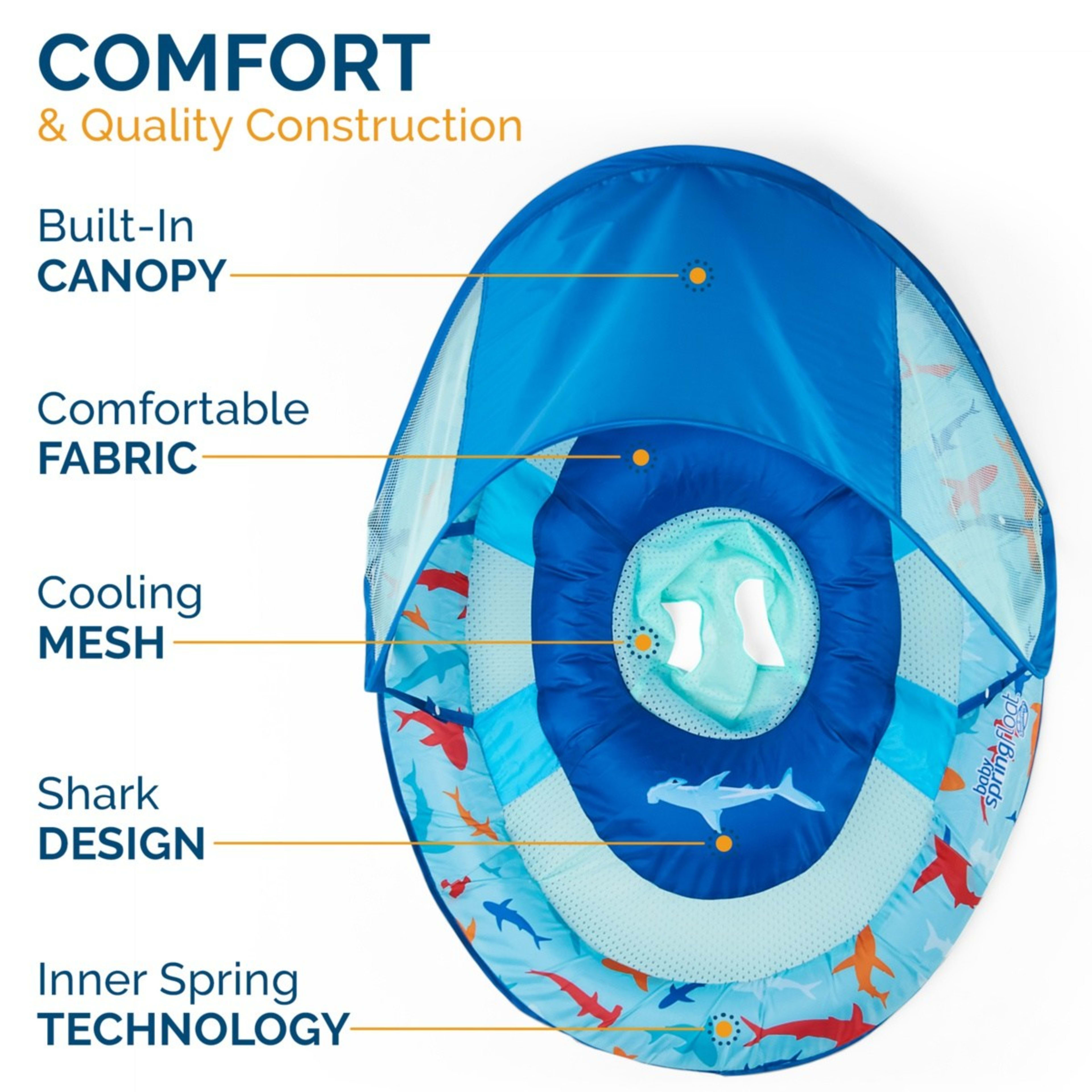 Swimways Baby Spring Float Inflatable Sun Canopy Assorted Kmart