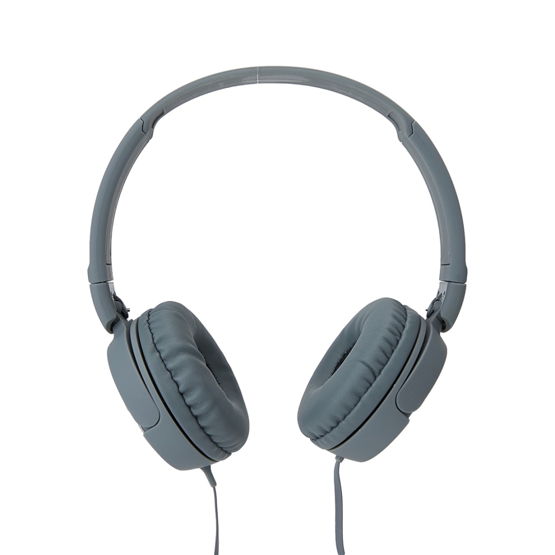 On-Ear Wired Headphones - Silver Look - Kmart