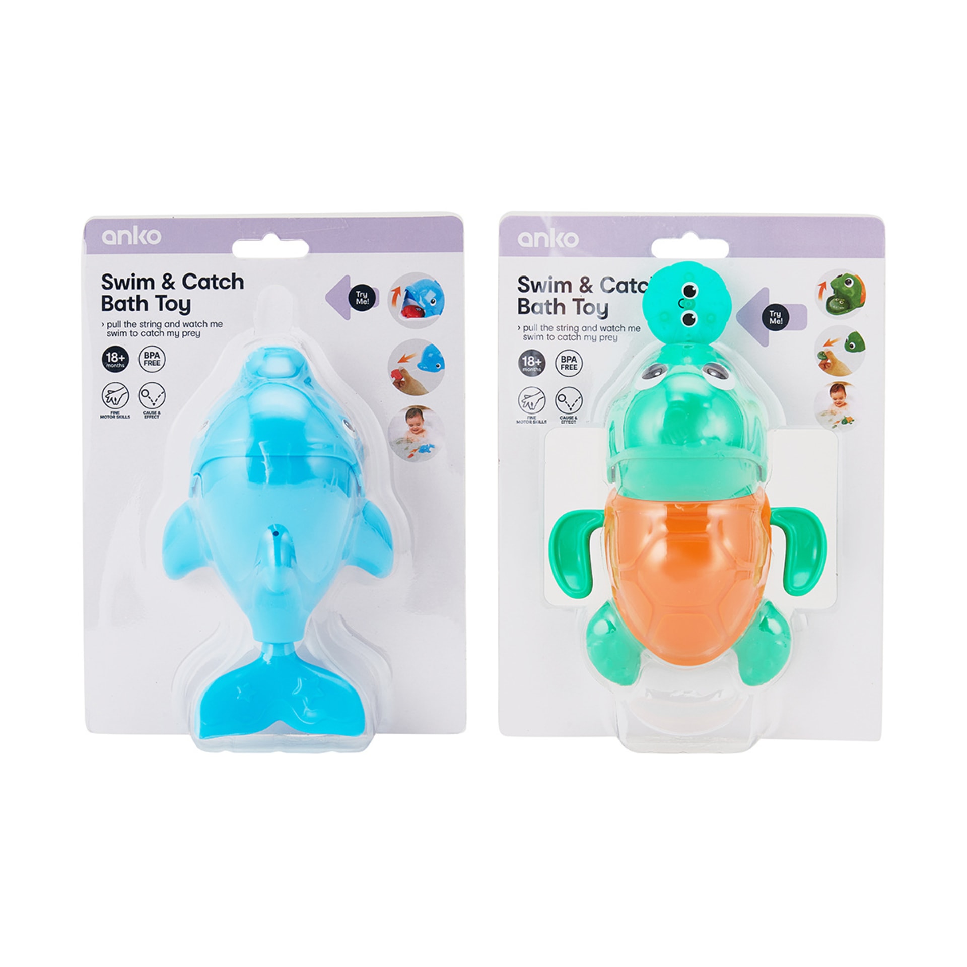 Swim & Catch Bath Toy Assorted Kmart