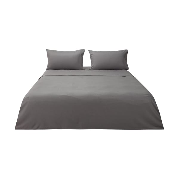 Soft Touch Sheet Set - Queen Bed, Grey