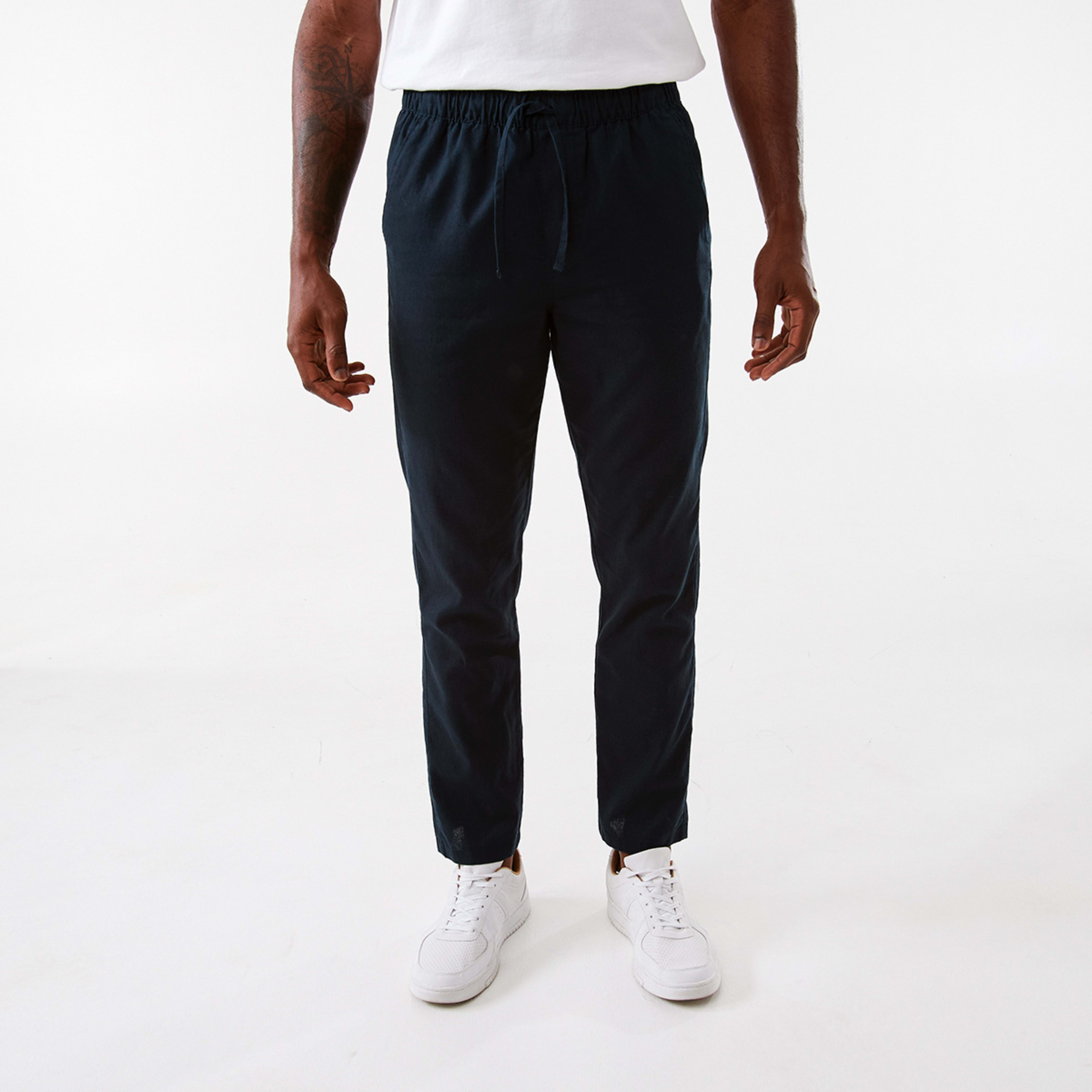 1 Linen Blend Chino Pants Sky Cptn, 1 of 5