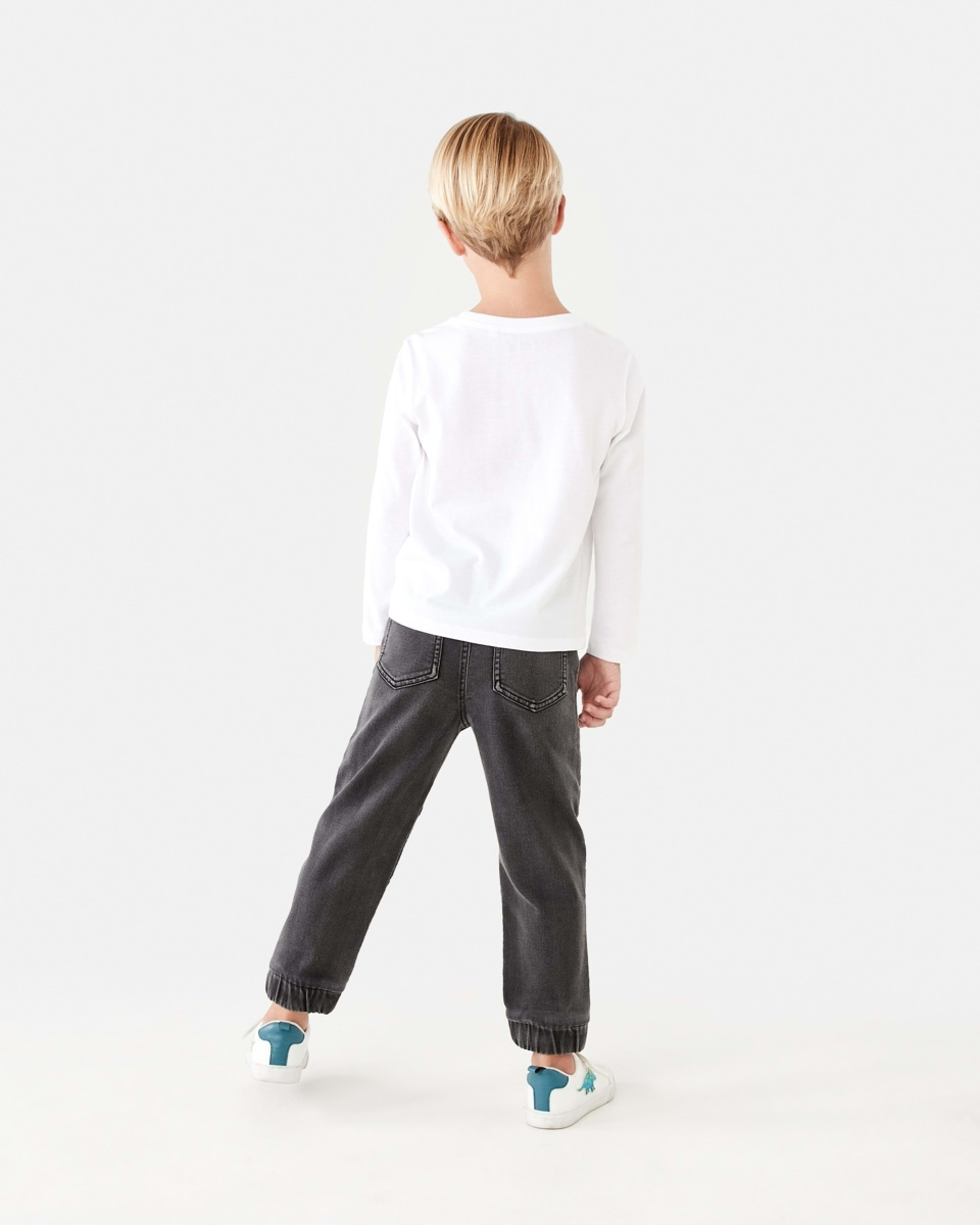 7 Moto Denim Jeans Black Light Wash, 7 of 9