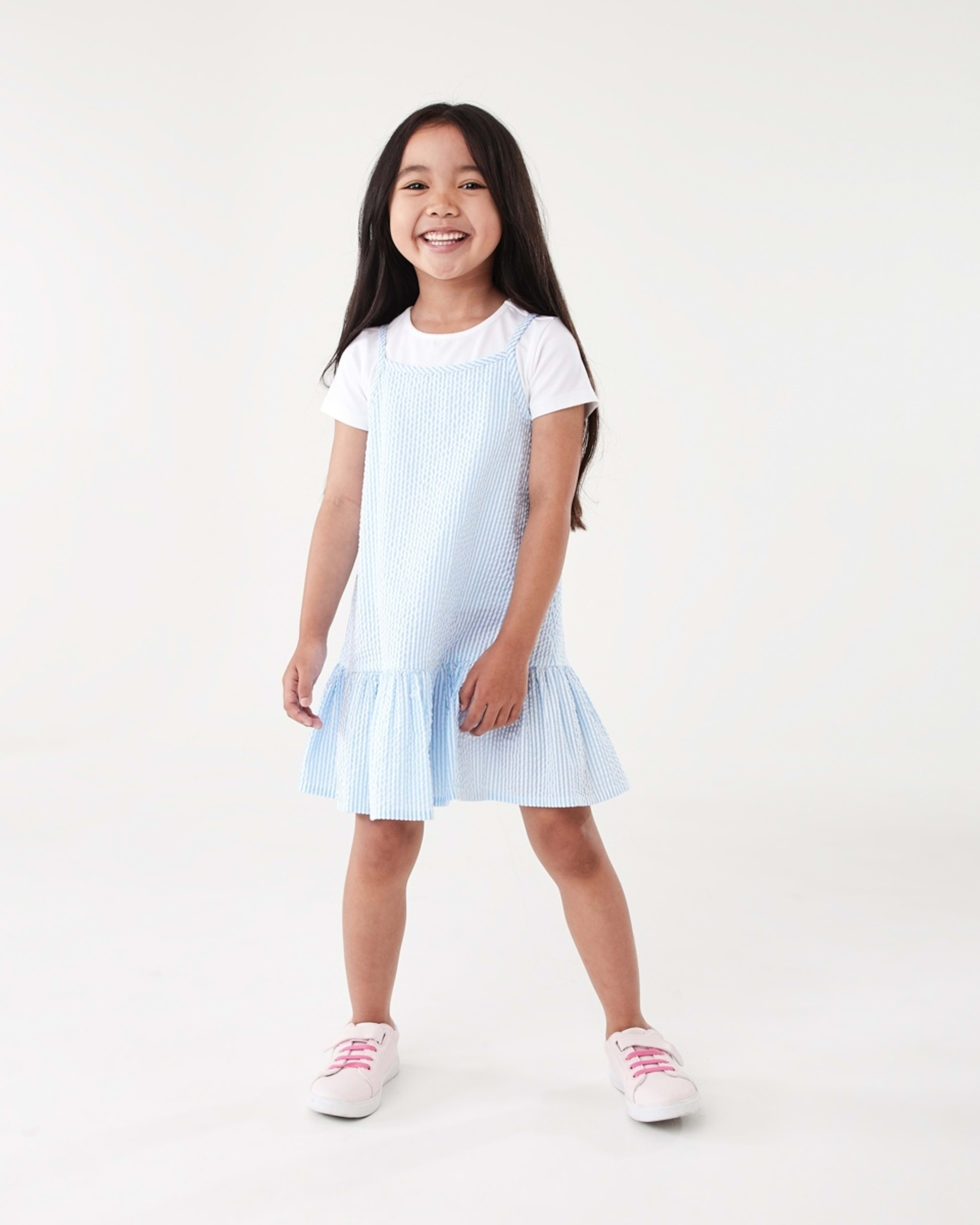 1 2 Piece T-shirt and Dress Set Stripe, 1 of 7