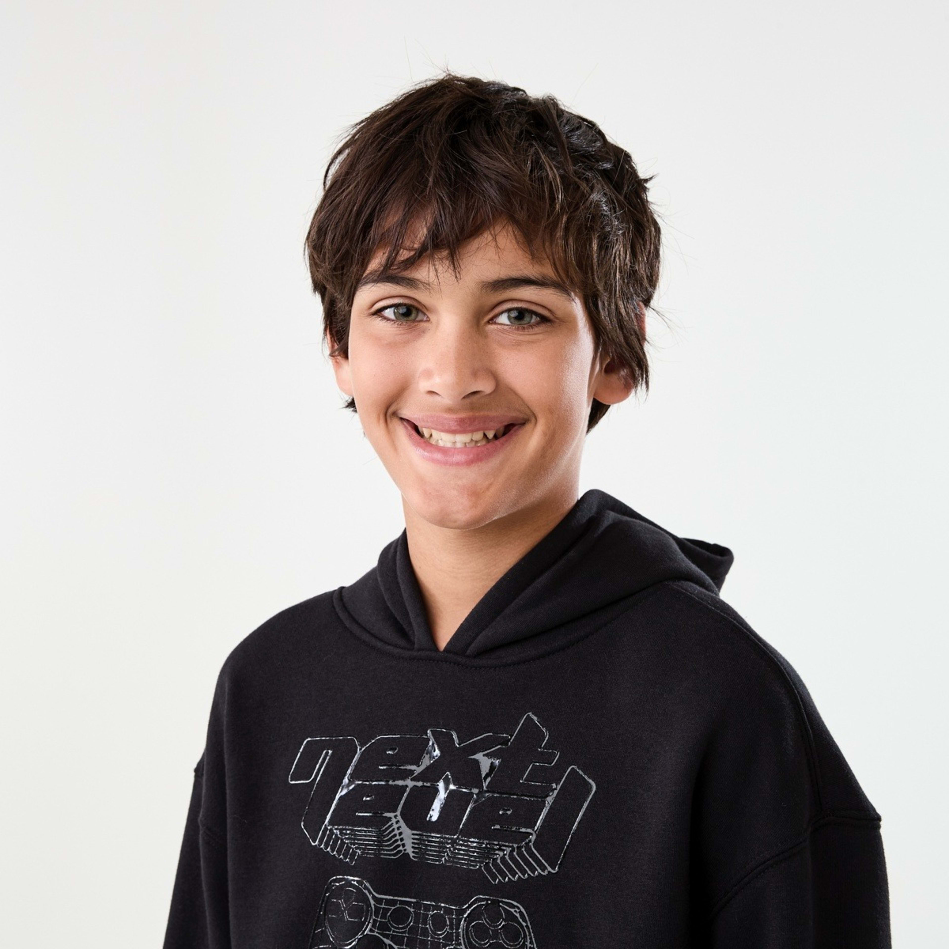 3 Print Pullover Hoodie With Pocket Next Level, 3 of 9