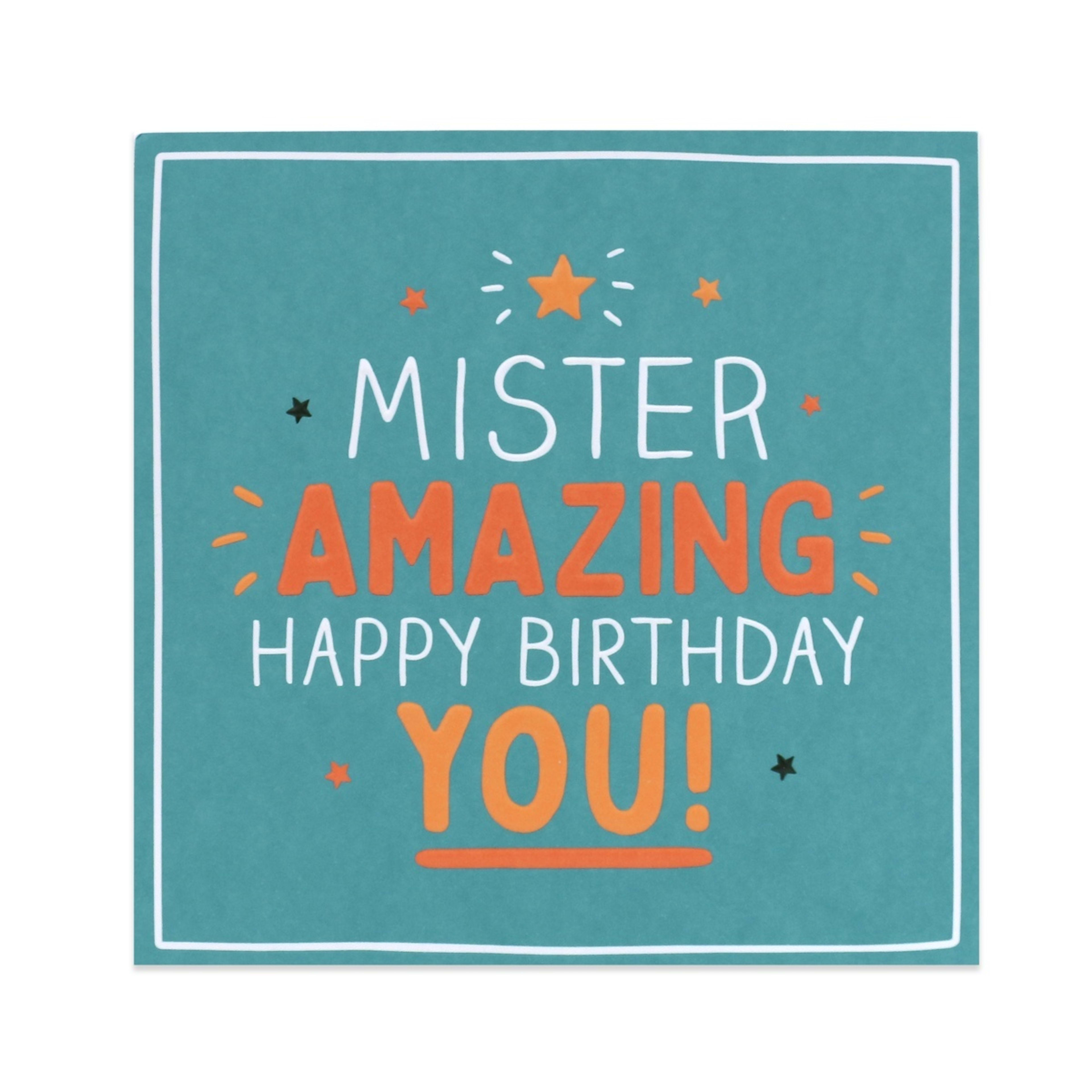 1 Hallmark Happy Birthday Card - Mister Amazing