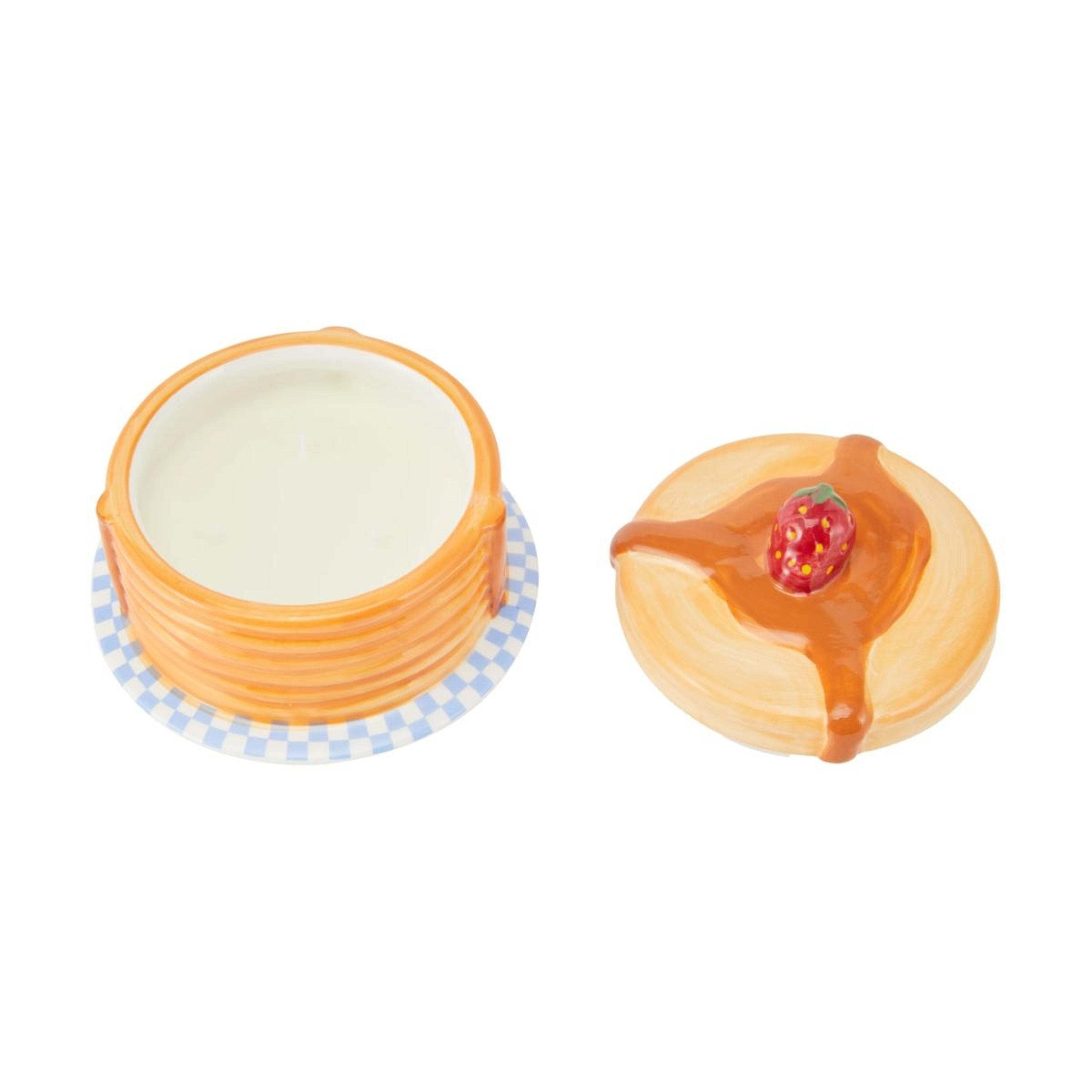 3 Ceramic Pancake Stack Candle, 3 of 6
