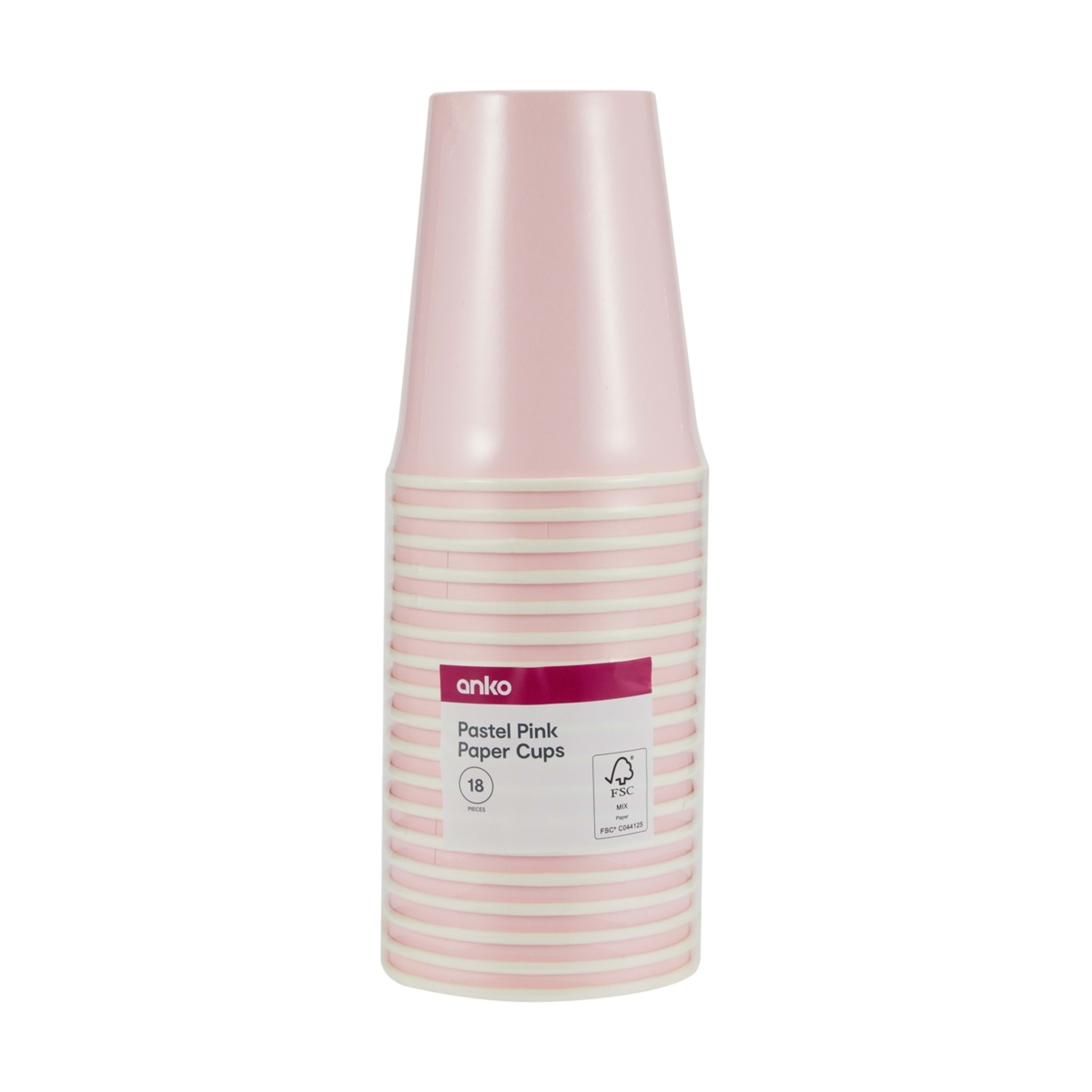 3 18 Pack Pastel Pink Paper Cups, 3 of 3