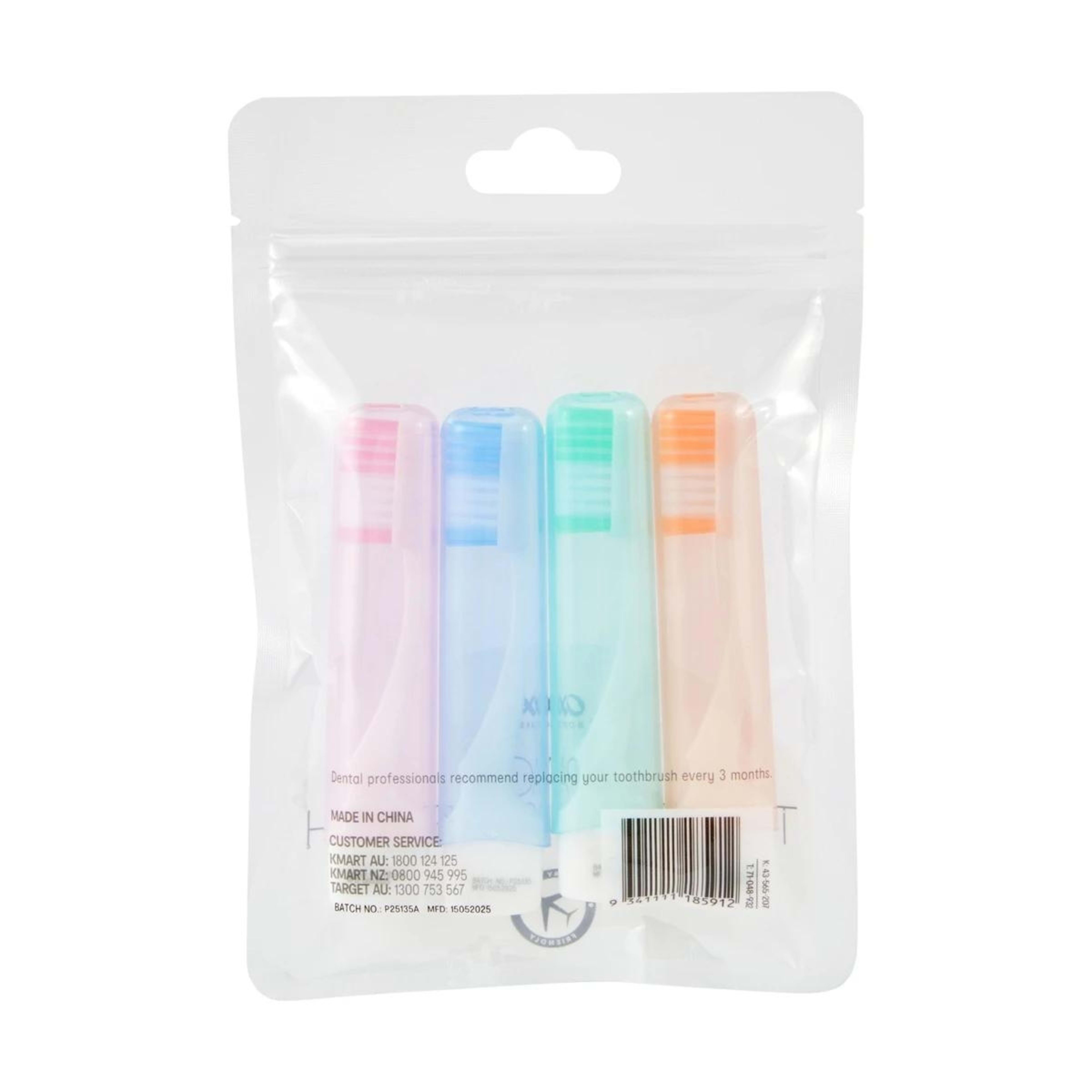 5 OXX Bodycare 4 Pack Travel Toothbrush, 5 of 5
