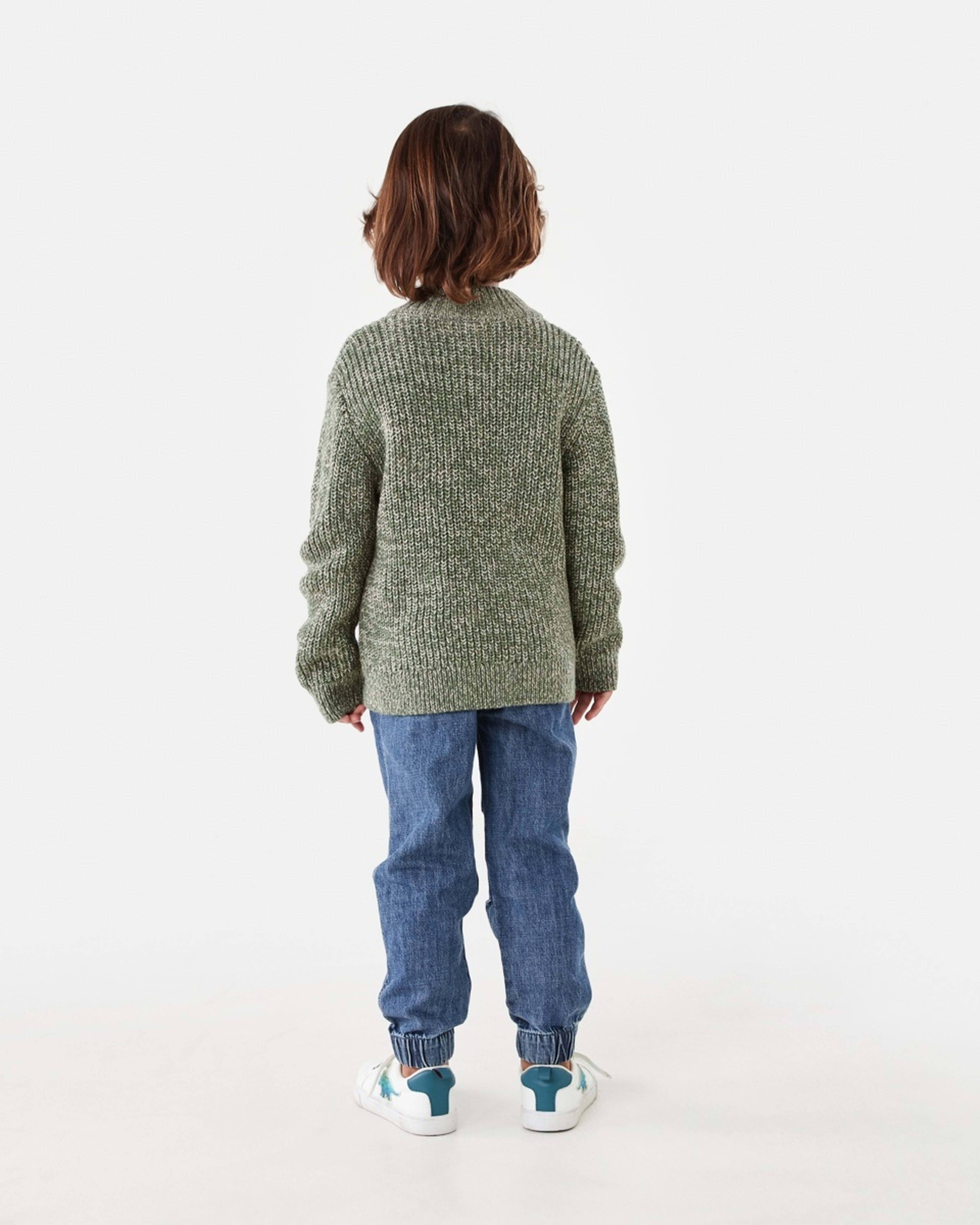 6 Fisherman Quarter Zip Knit Top Fisherman Green, 6 of 8