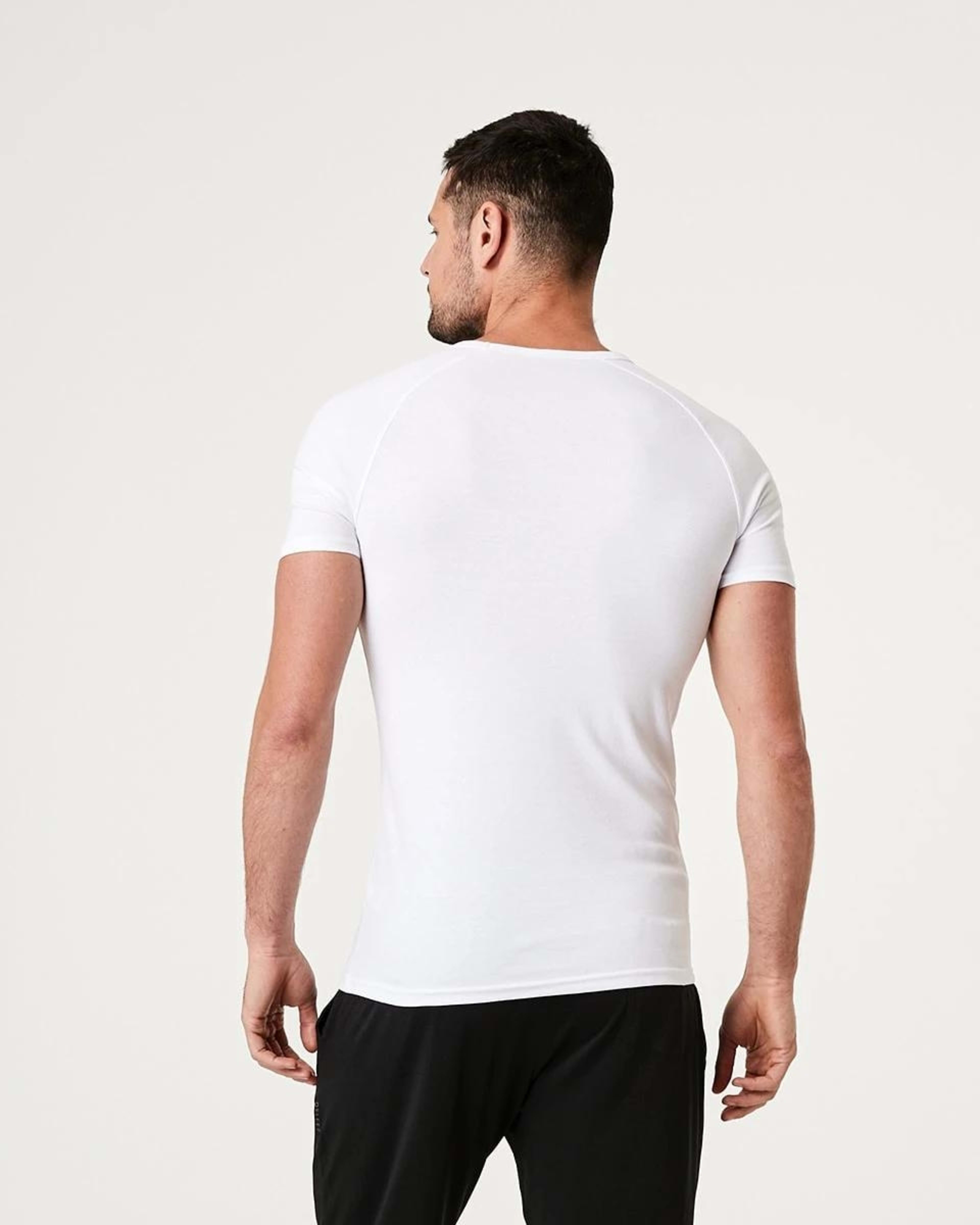 3 2 Pack Raglan Sleeve V-Neck Tee WHITE, 3 of 10