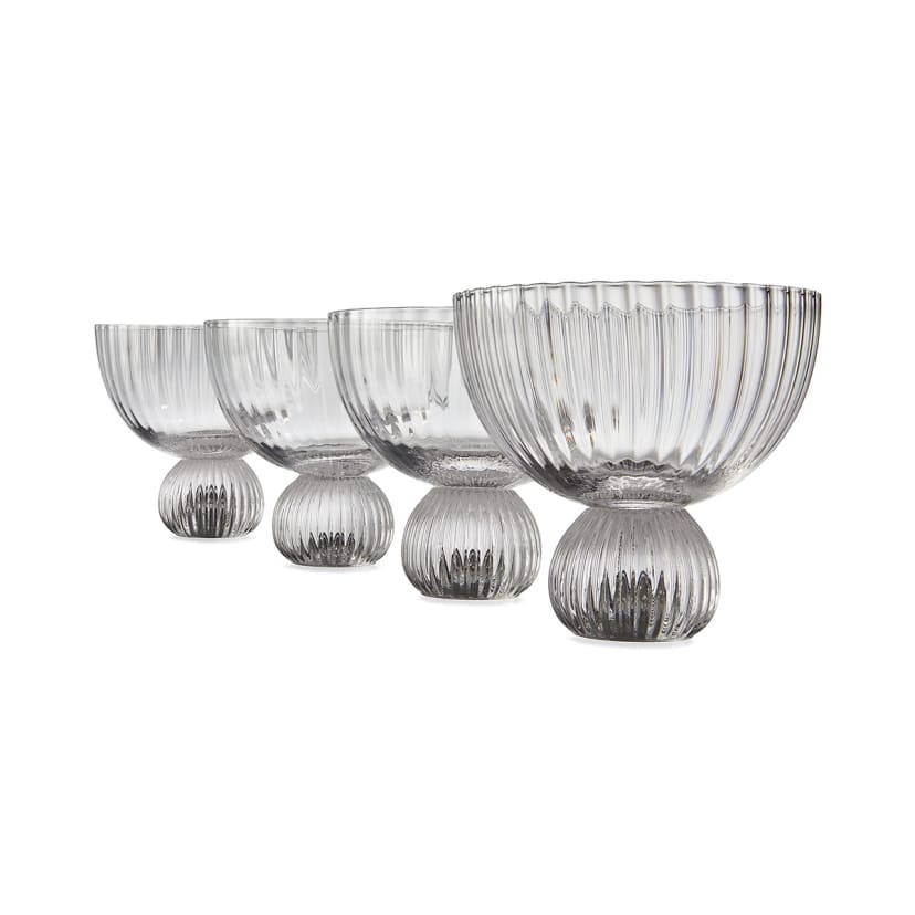 4 Linear Cocktail and Gin Glasses Kmart