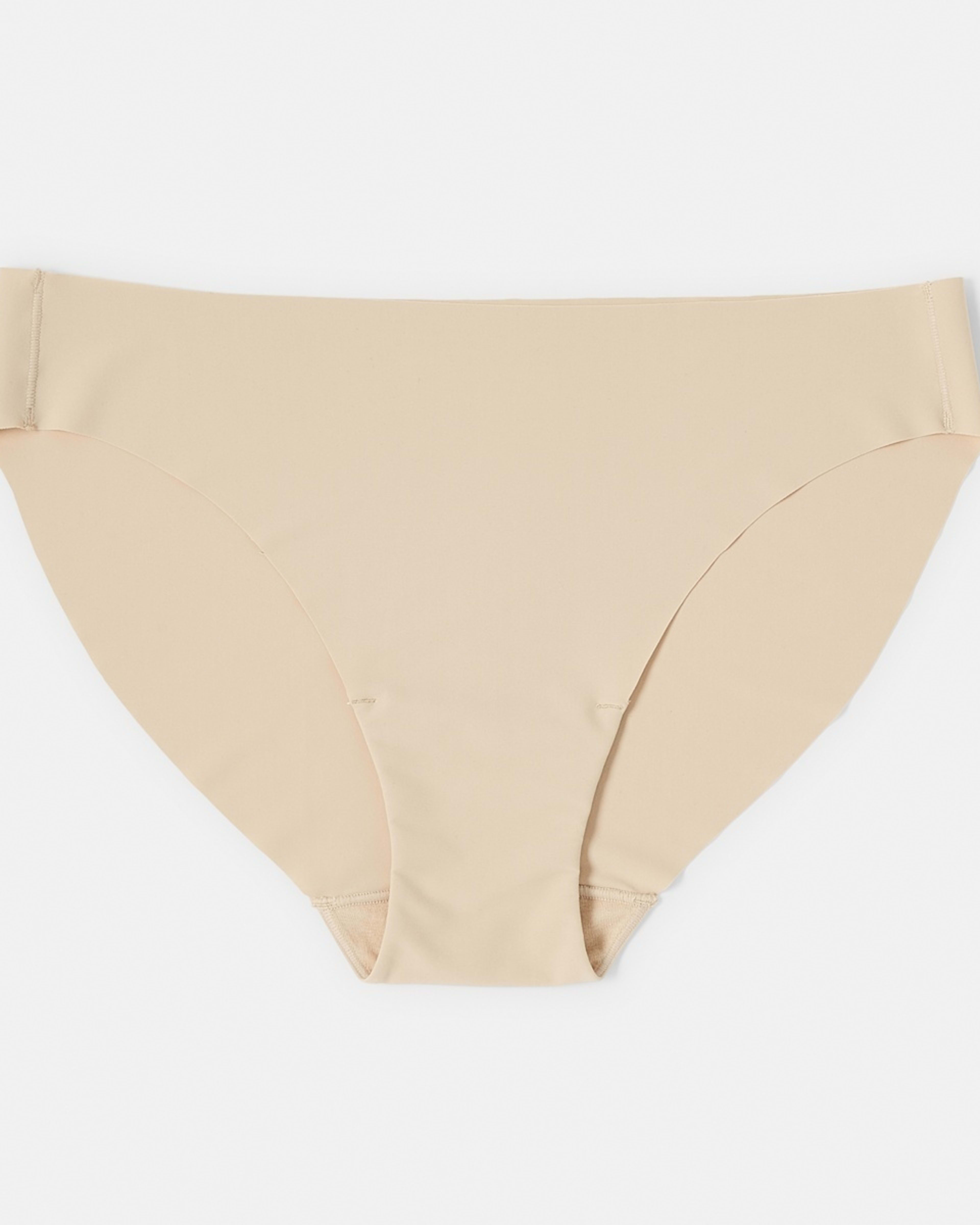 5 3 Pack No Show Bikini Briefs ALMOND, 5 of 6
