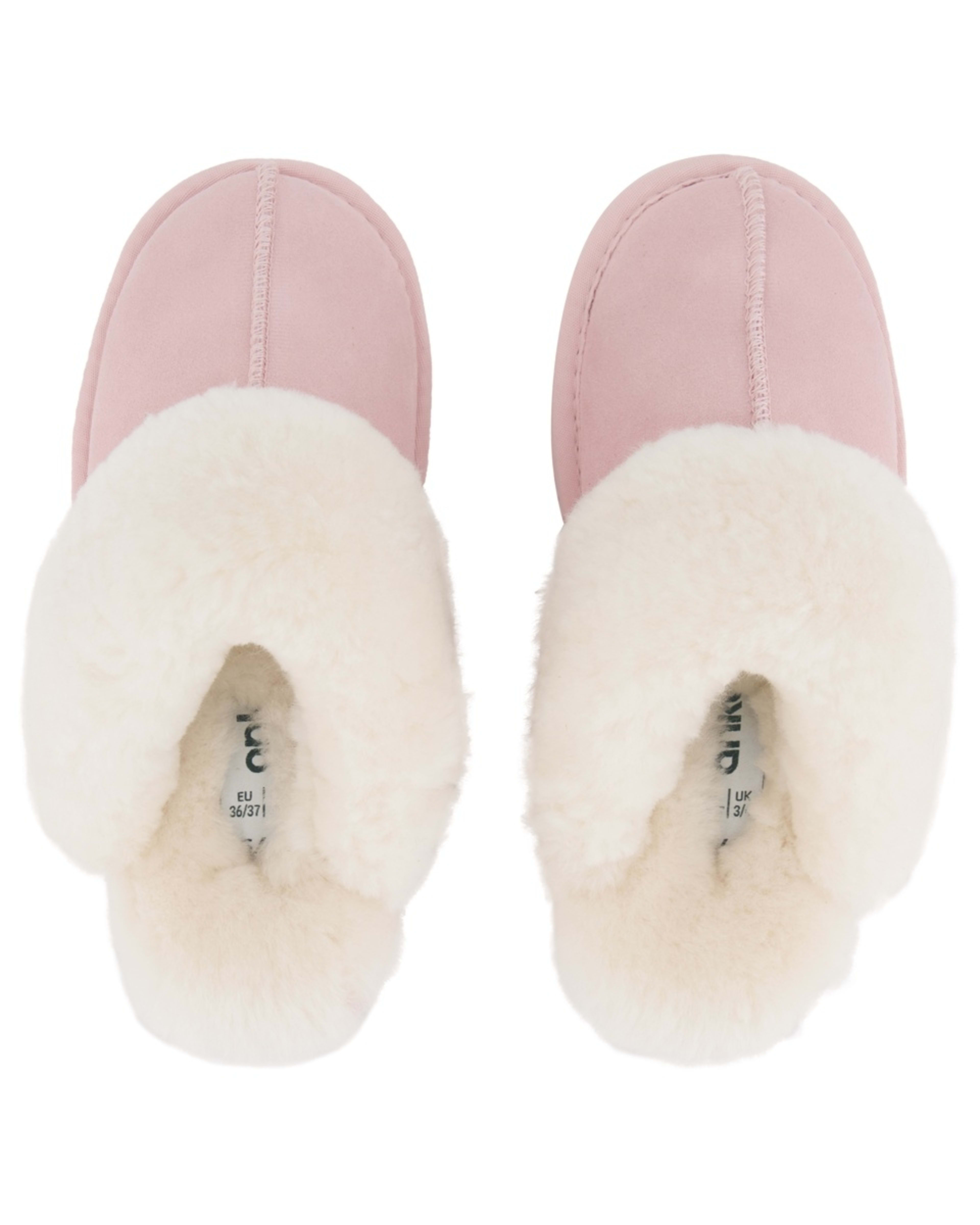 2 Elevated Sheepskin Scuffs Silvr Pink, 2 of 3