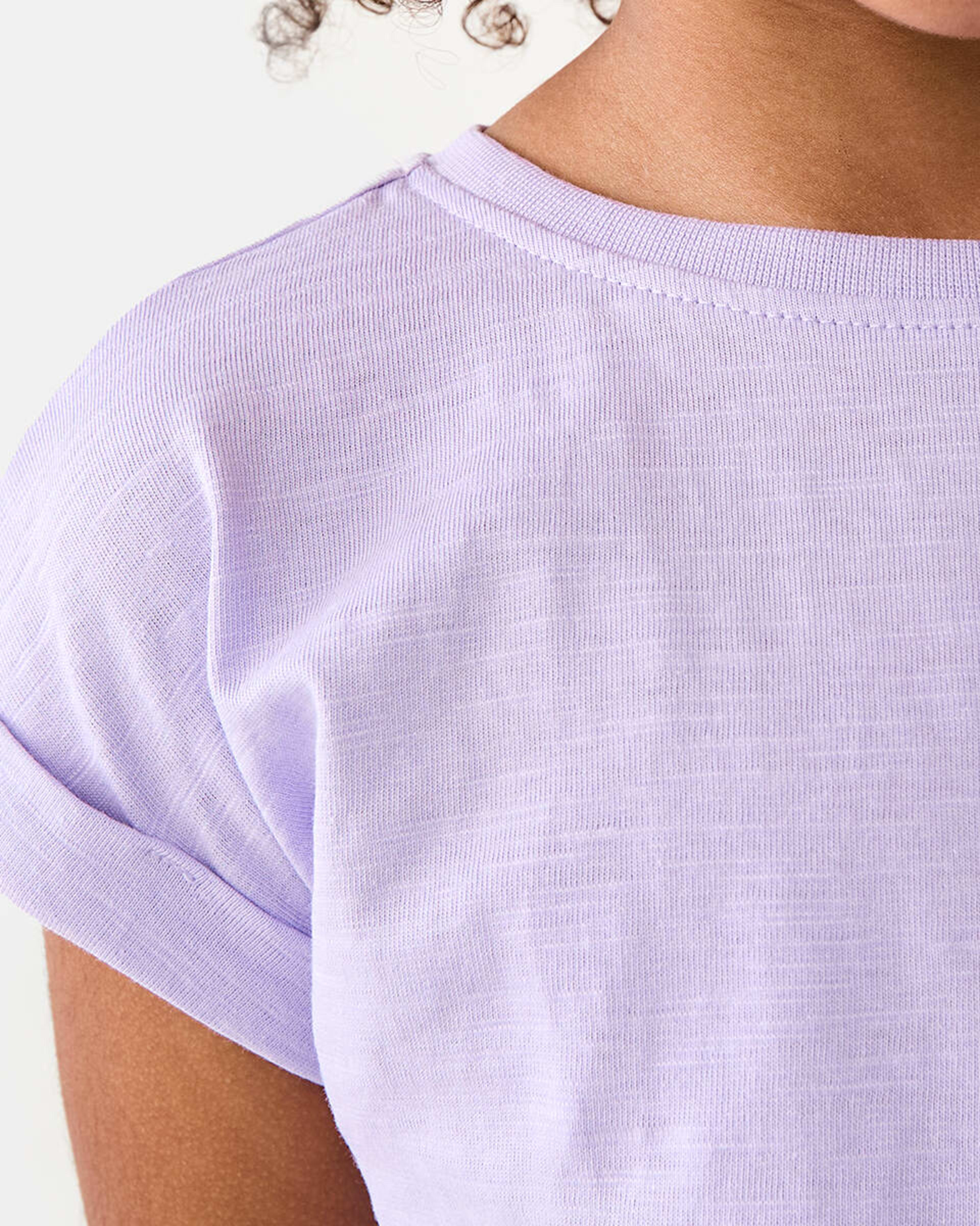4 Short Sleeve Fringe T-shirt Pst Purple, 4 of 9