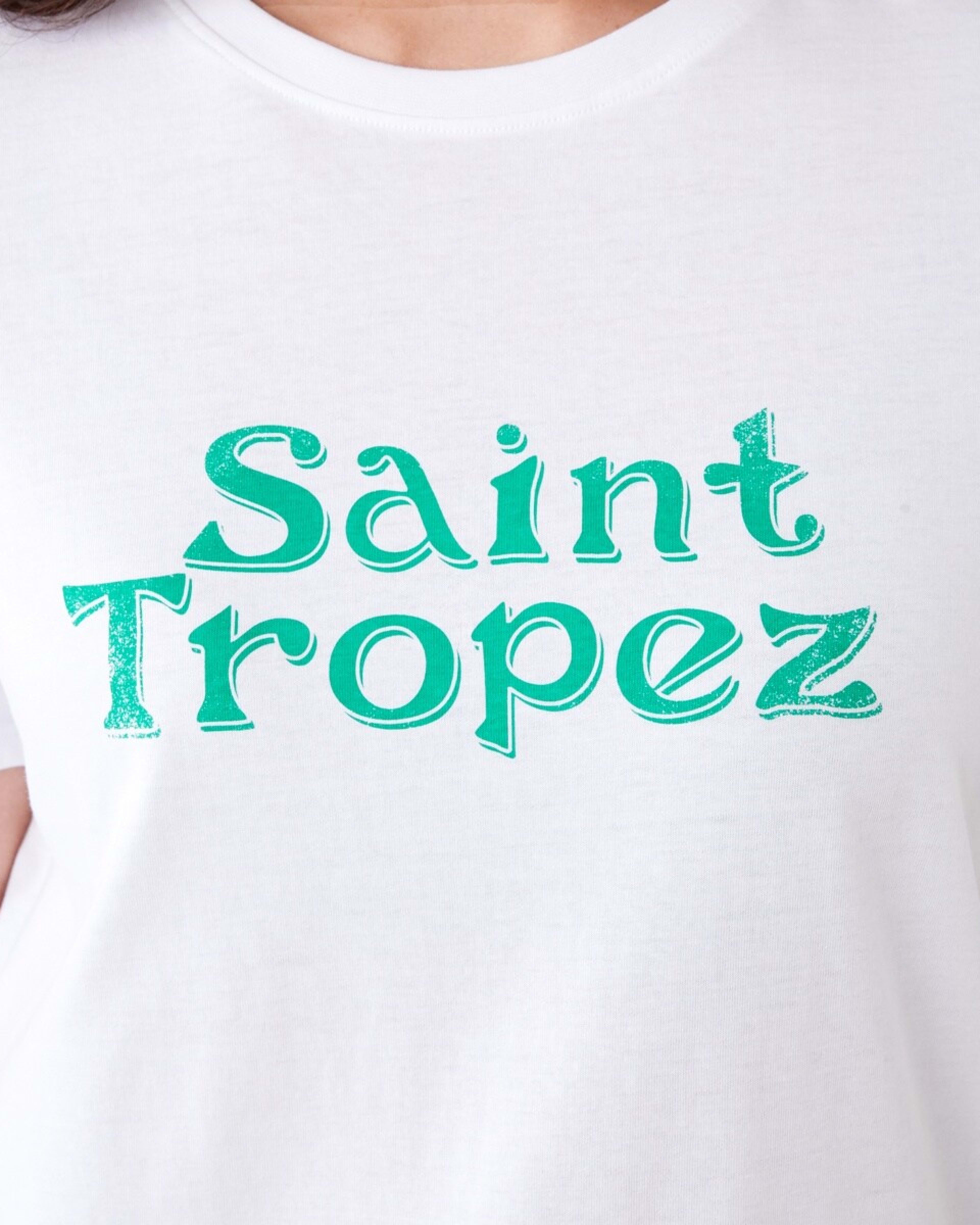 5 Short Sleeve Printed T-shirt ST TROPEZ WHITE, 5 of 5