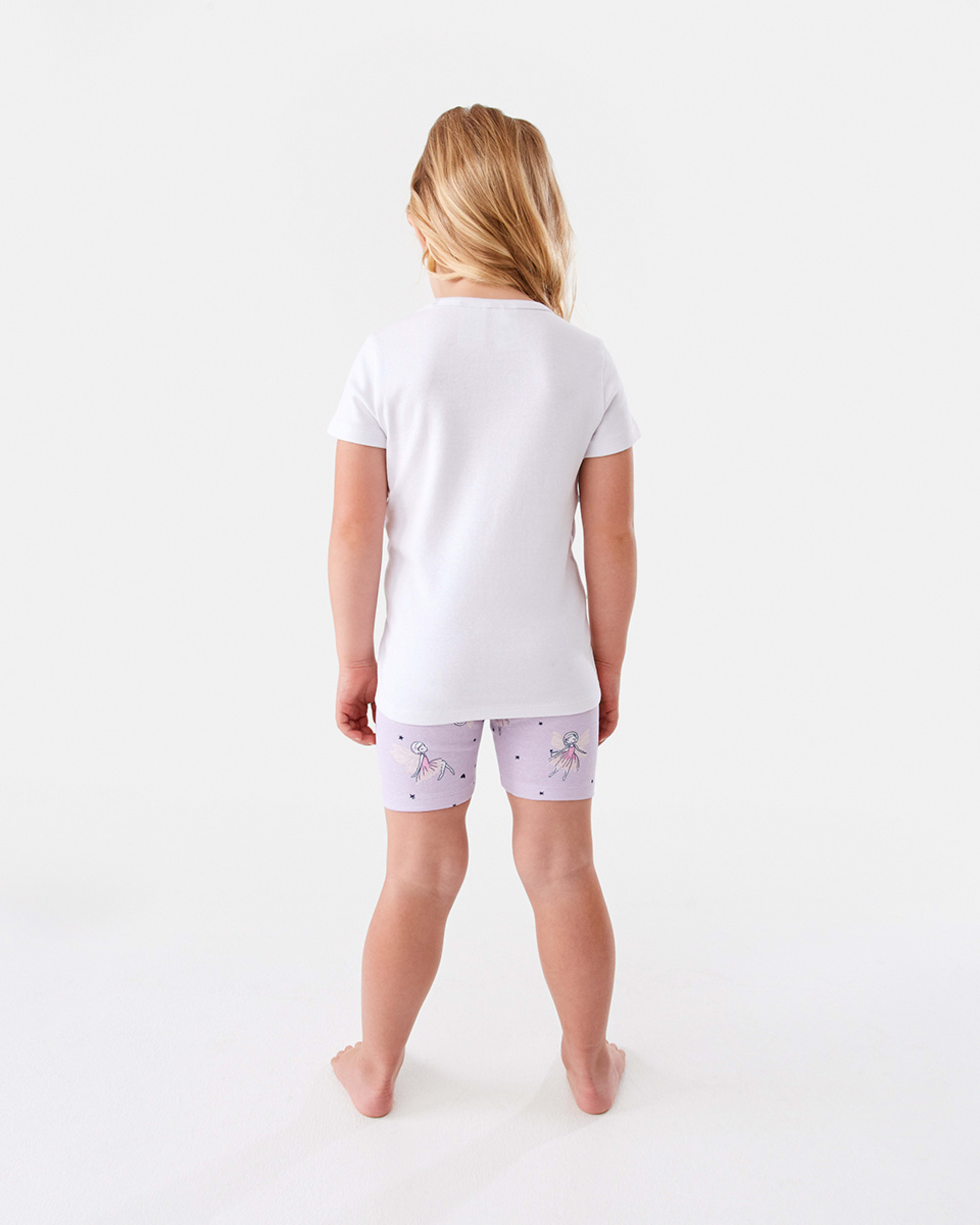 6 Short Sleeve Skinny Rib Knit Pyjama Set Fairieswte, 6 of 10