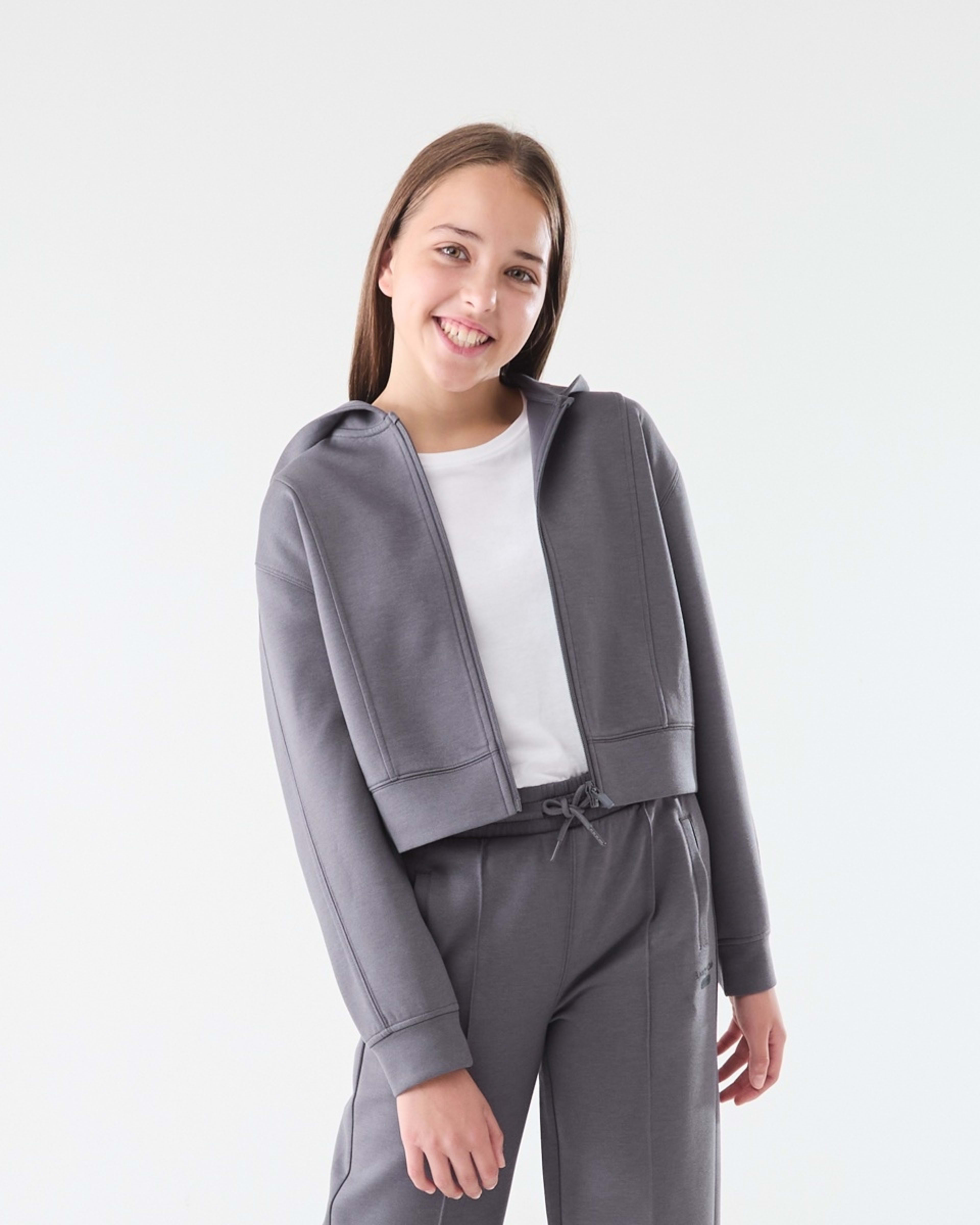 1 Scuba Zip Thru Hoodie Scuba Grey