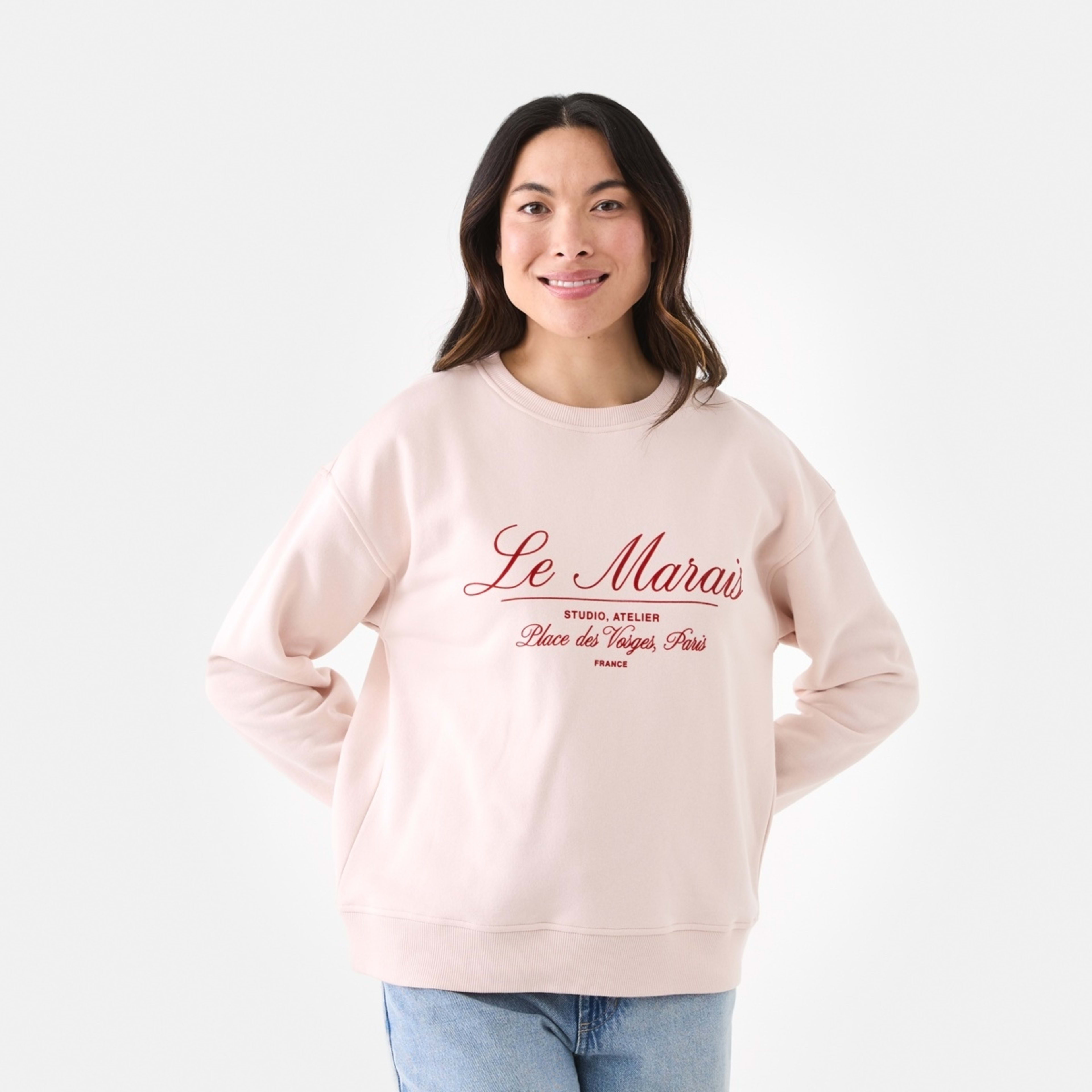 1 Relaxed Print Sweatshirt Le Marais, 1 of 6