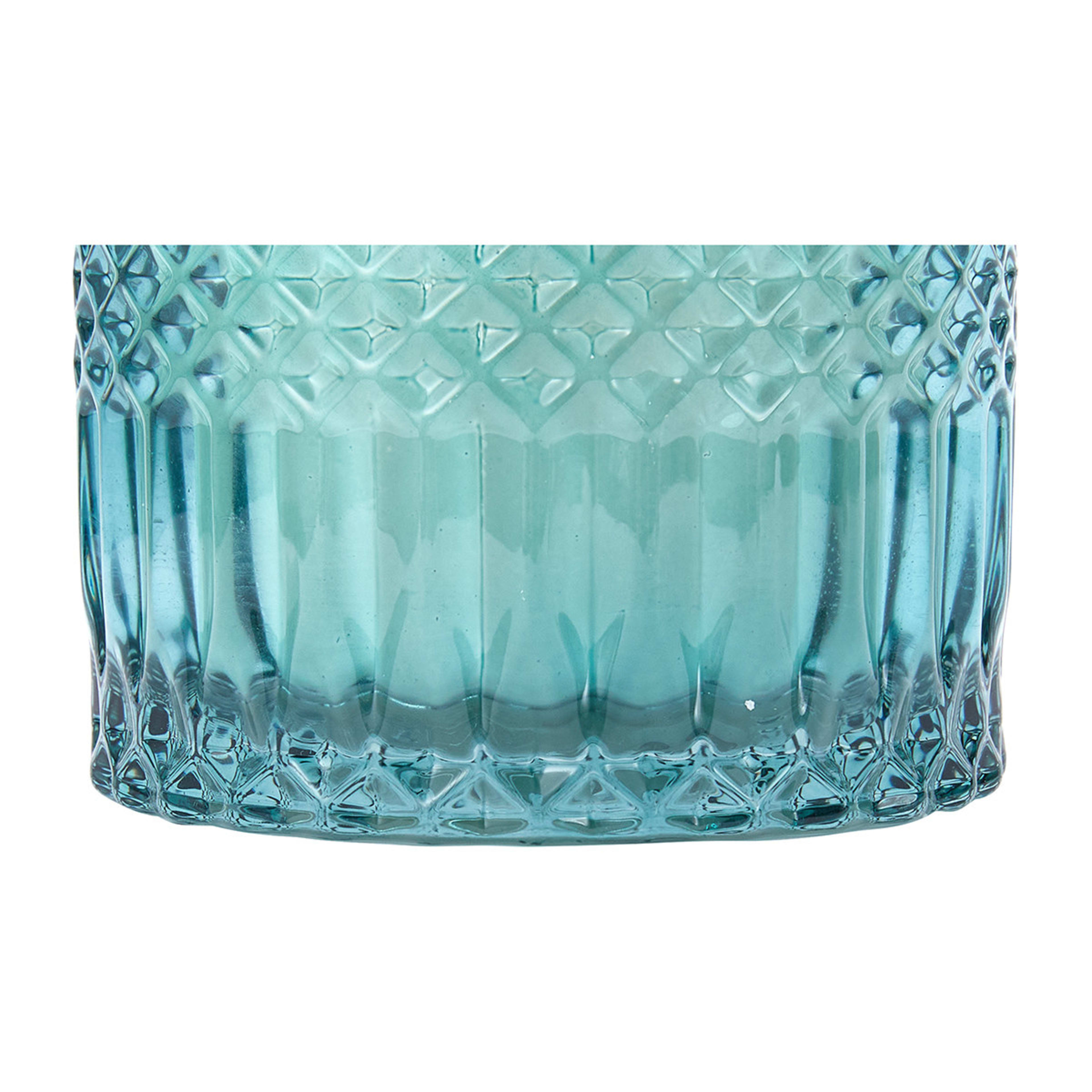 Wood Sage & Sea Salt Geo Fragrant Candle Blue Kmart