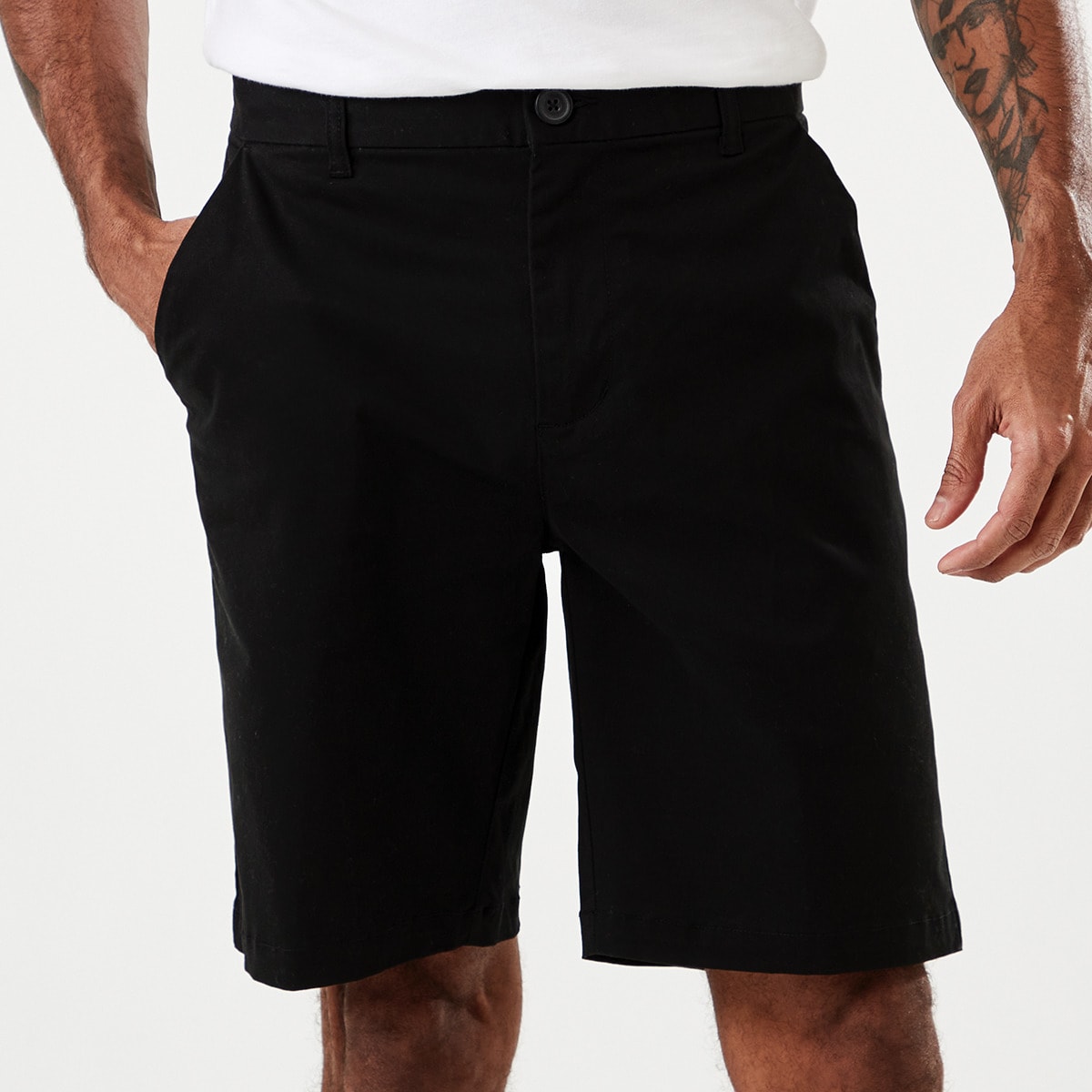 Slim Stretch Chino Shorts Kmart