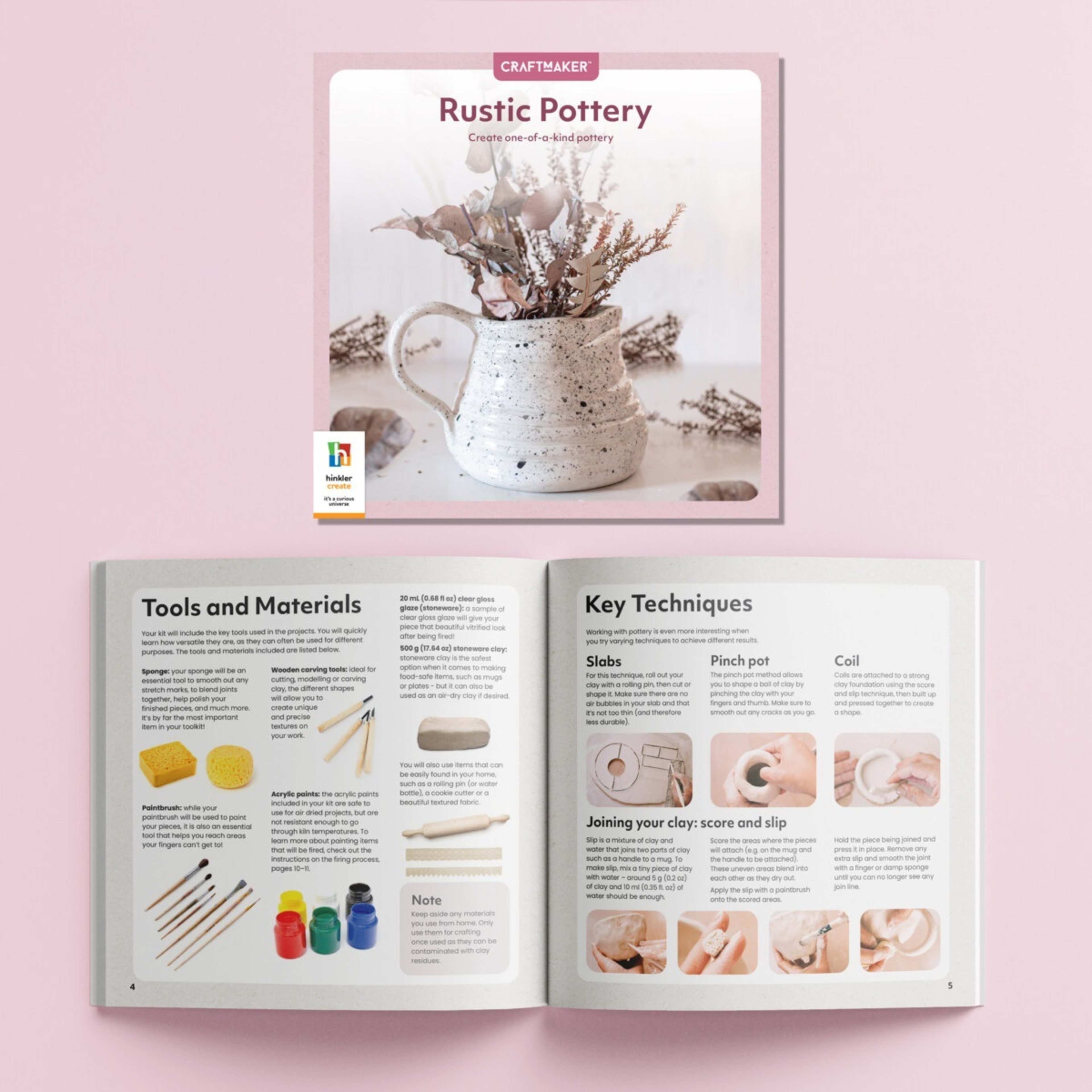 3 Craft Maker Rustic Pottery Kit, 3 of 8