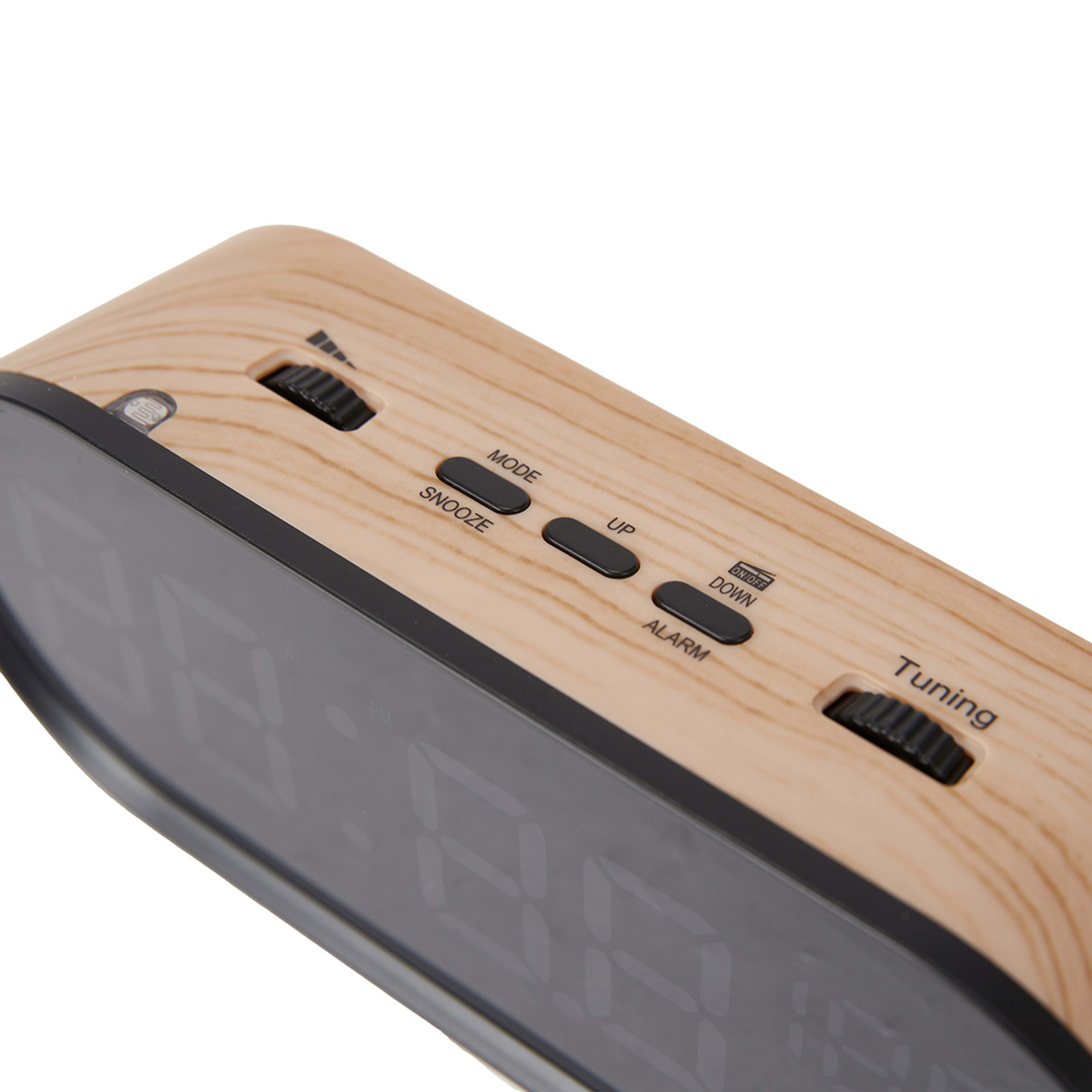 Clock Radio Wood Look Kmart