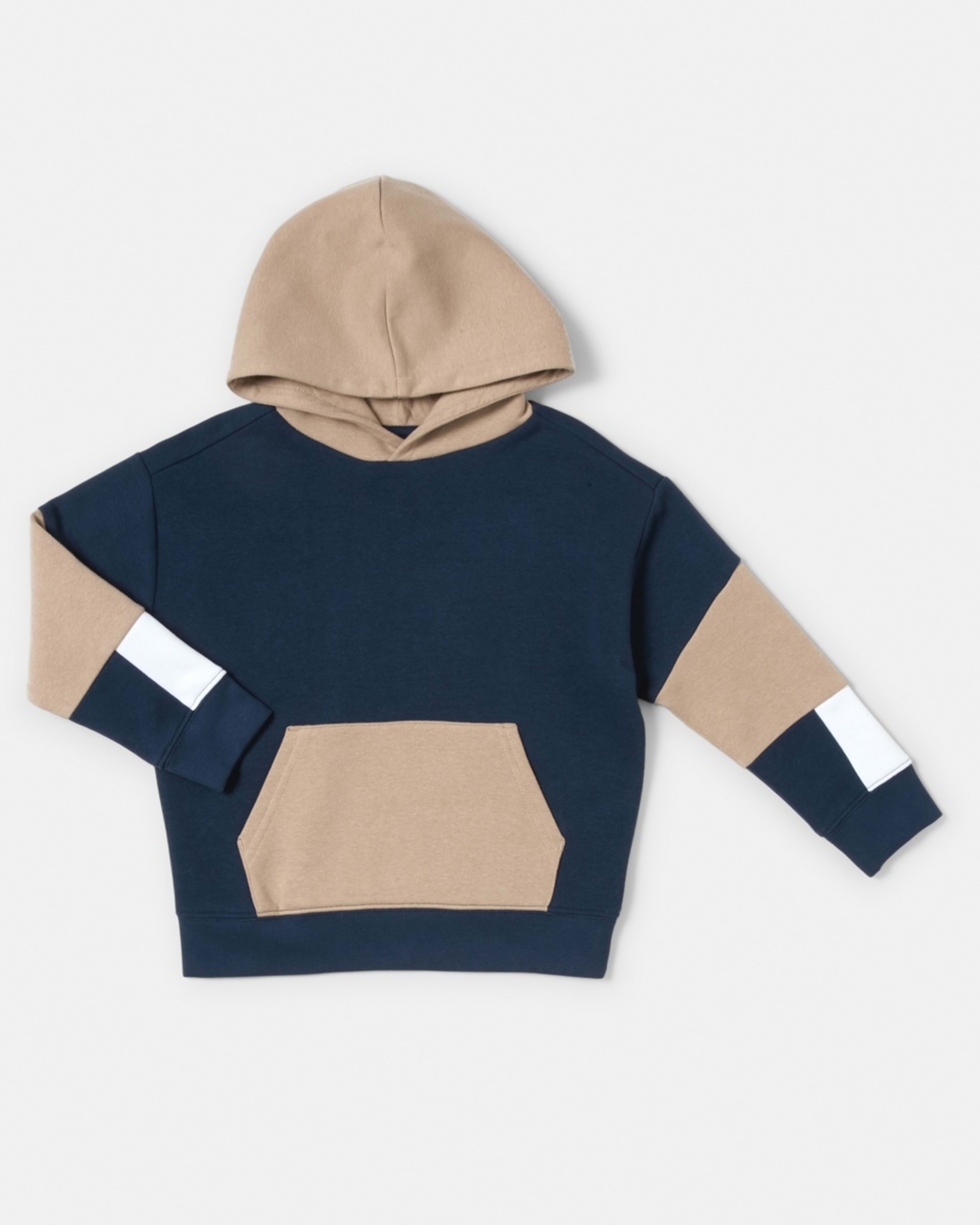 8 Colour Block Hoodie Dress Navy, 8 of 9