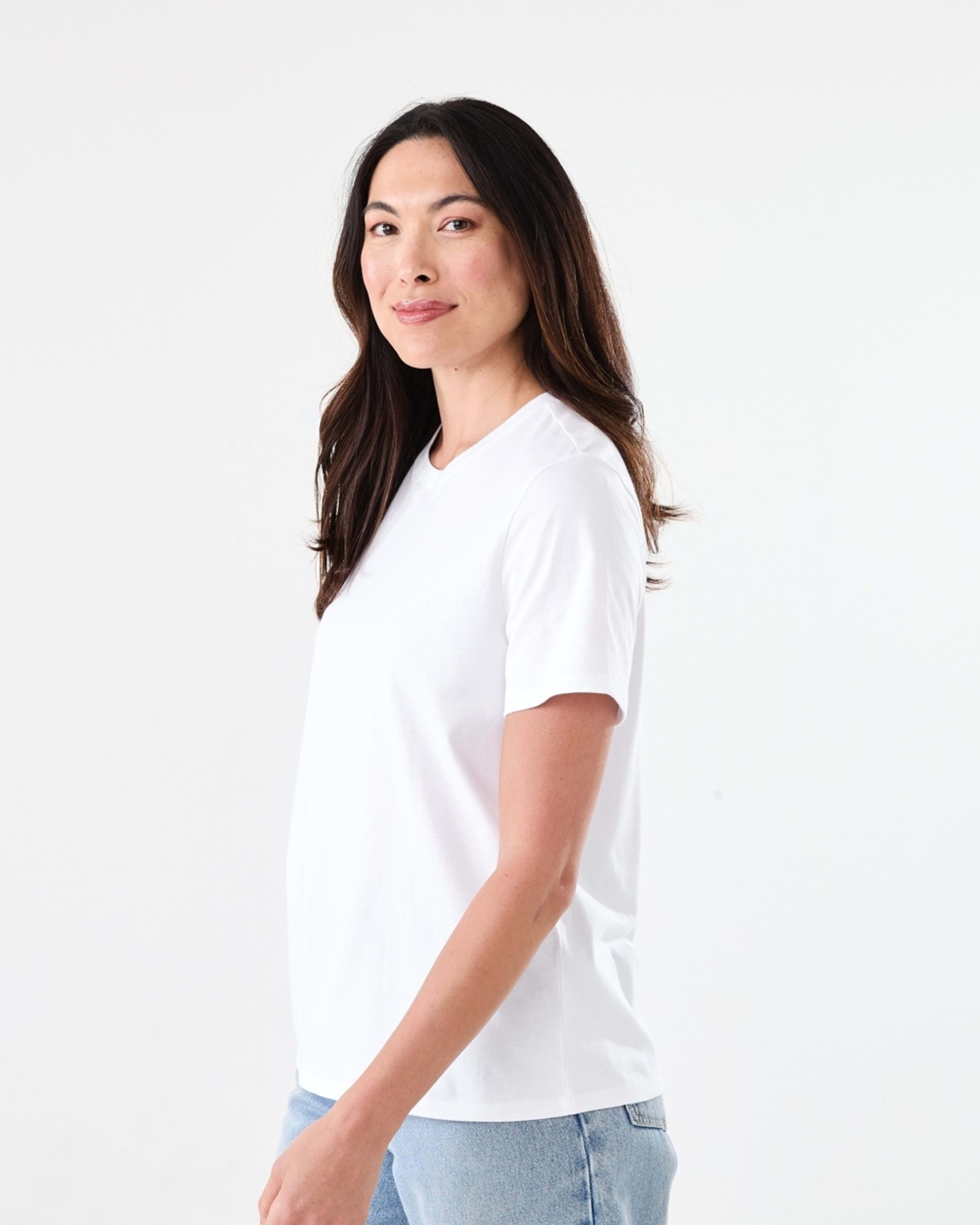 2 Short Sleeve Australian Cotton T-shirt WHITE, 2 of 5