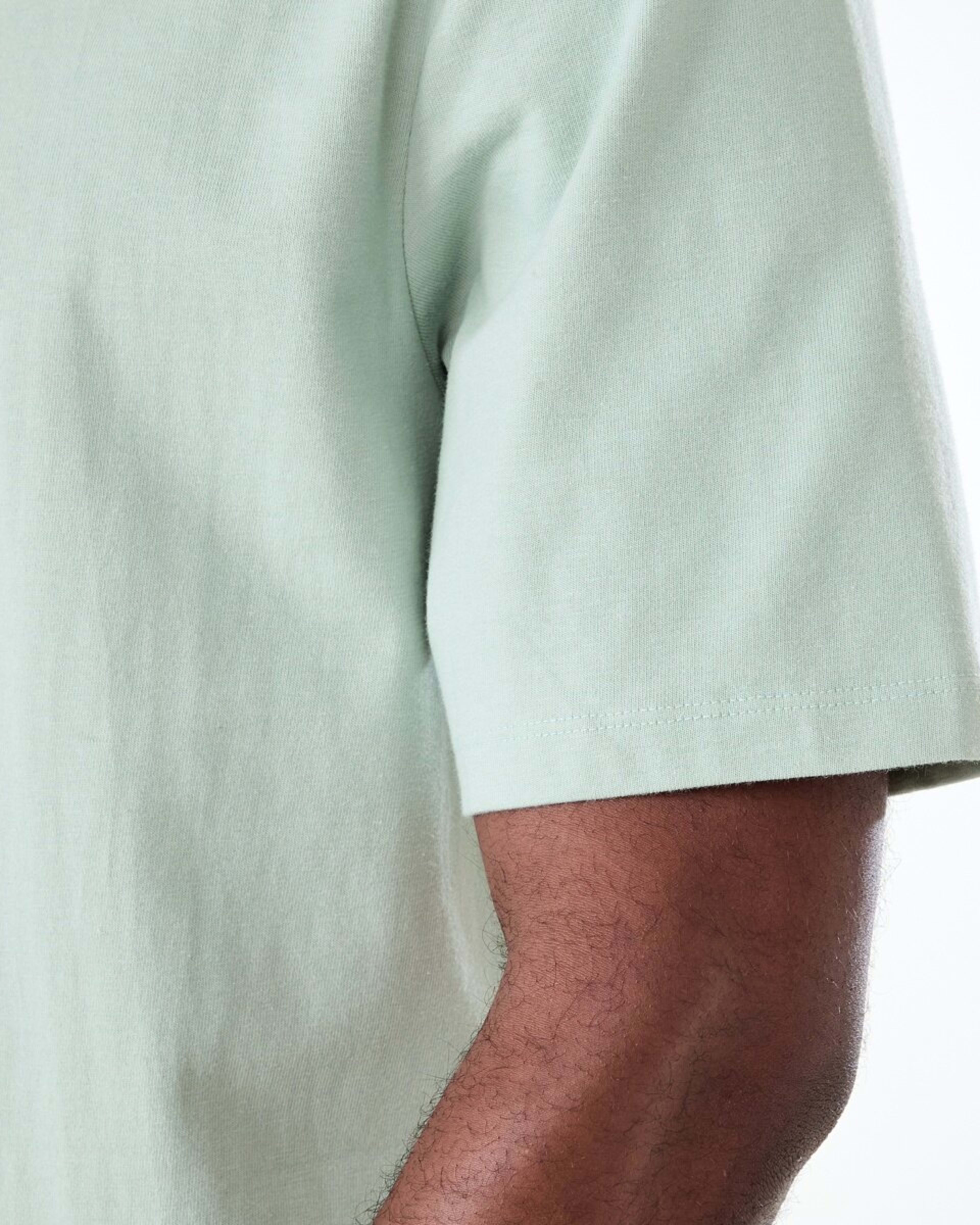 6 Oversized Heavyweight T-shirt AQUA GREY, 6 of 6