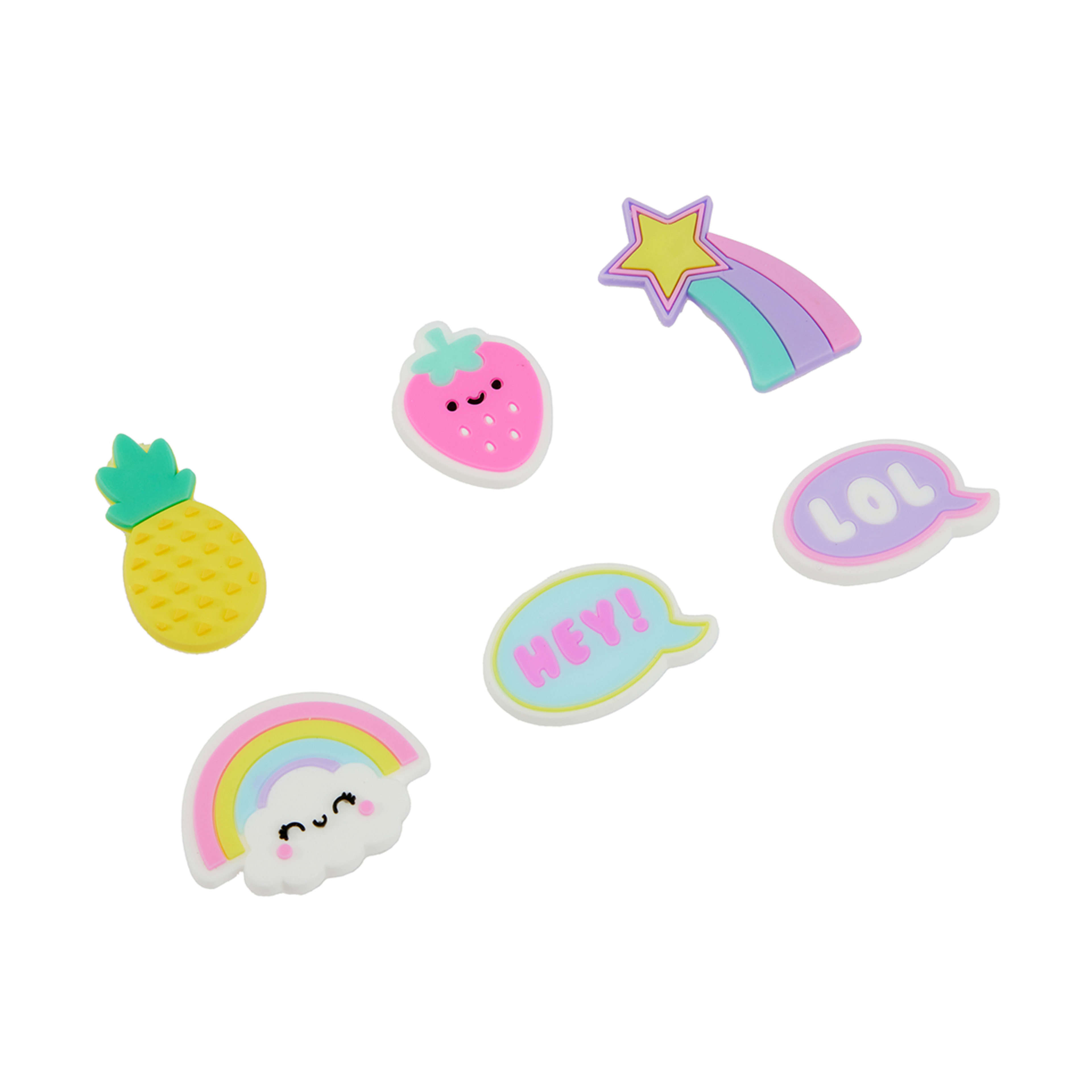 7 Heart-Shaped Keyring and Jelly Charms Set, 7 of 7