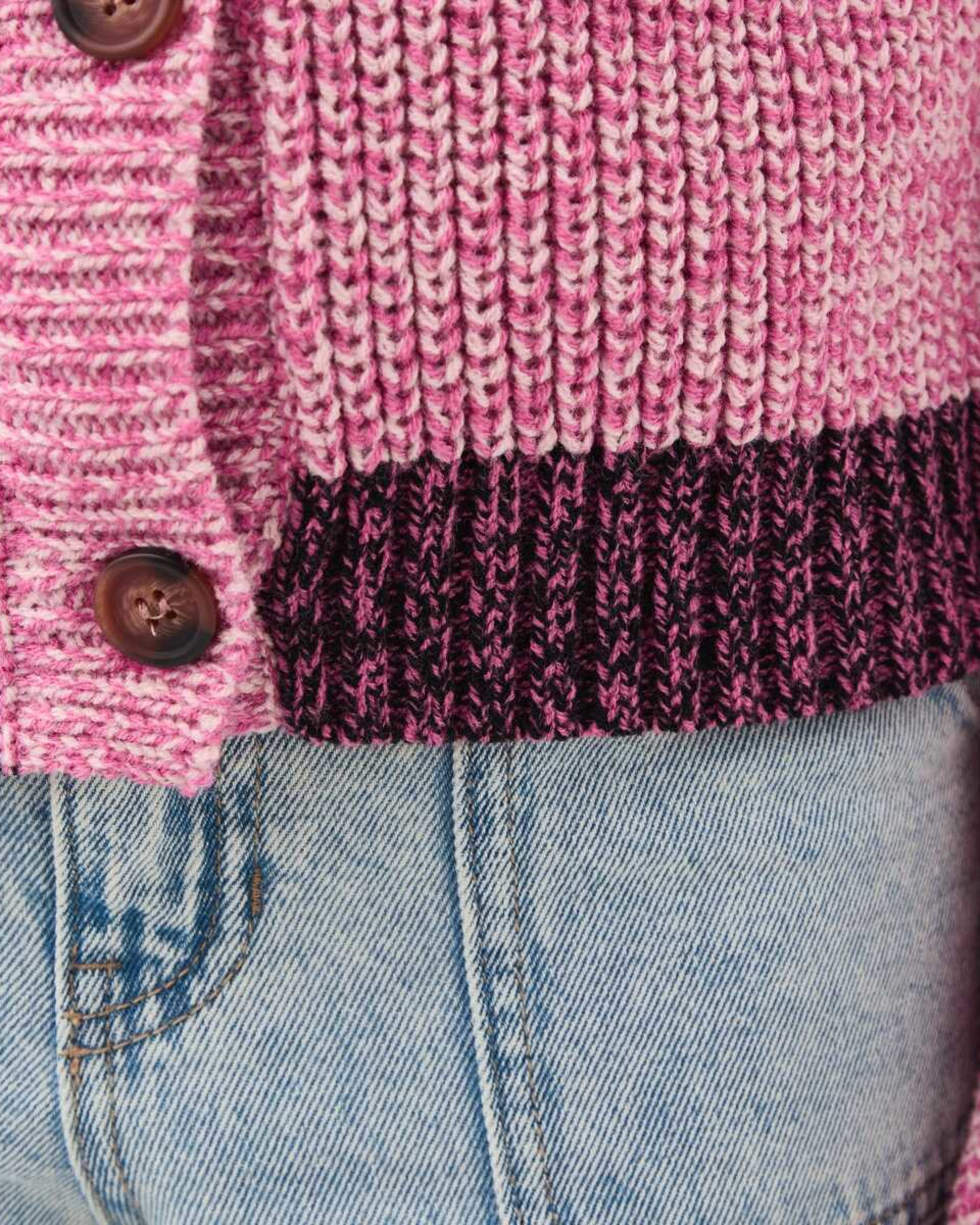 6 Button Through Cardigan Space Pink, 6 of 10
