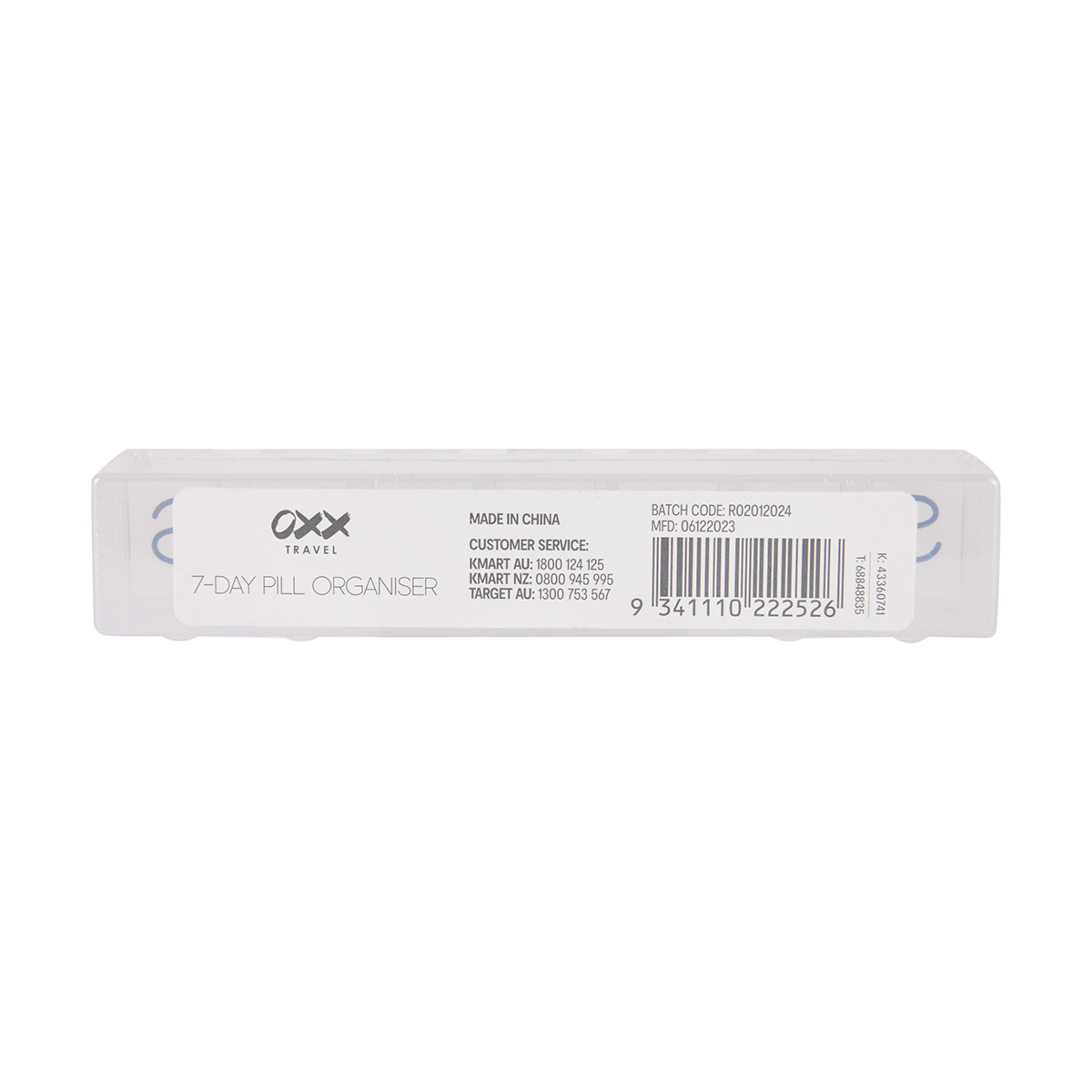 8 OXX Travel 7-Day Pill Organiser - White, 8 of 8