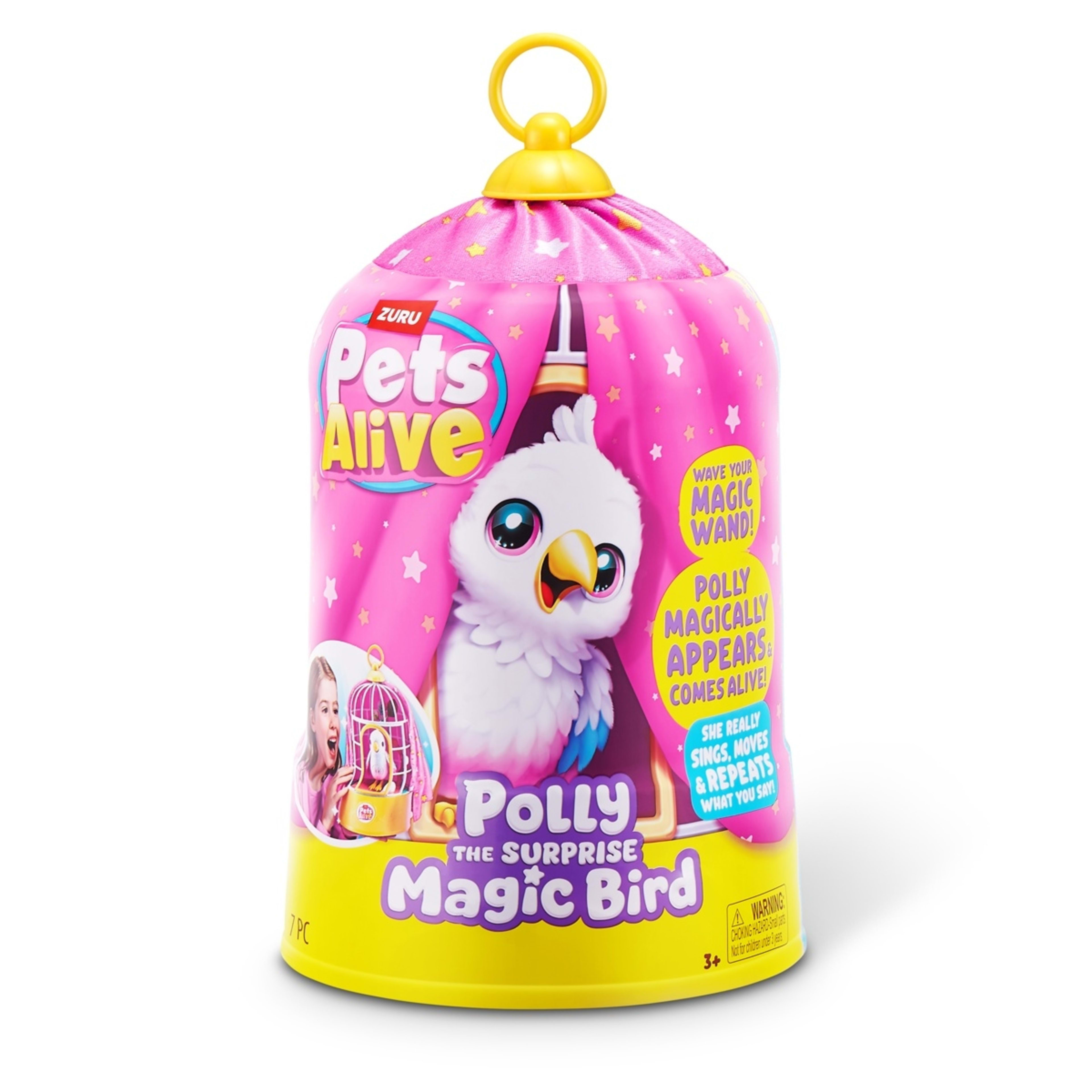 1 7 Piece Zuru Pets Alive Polly the Surprise Magic Bird, 1 of 10