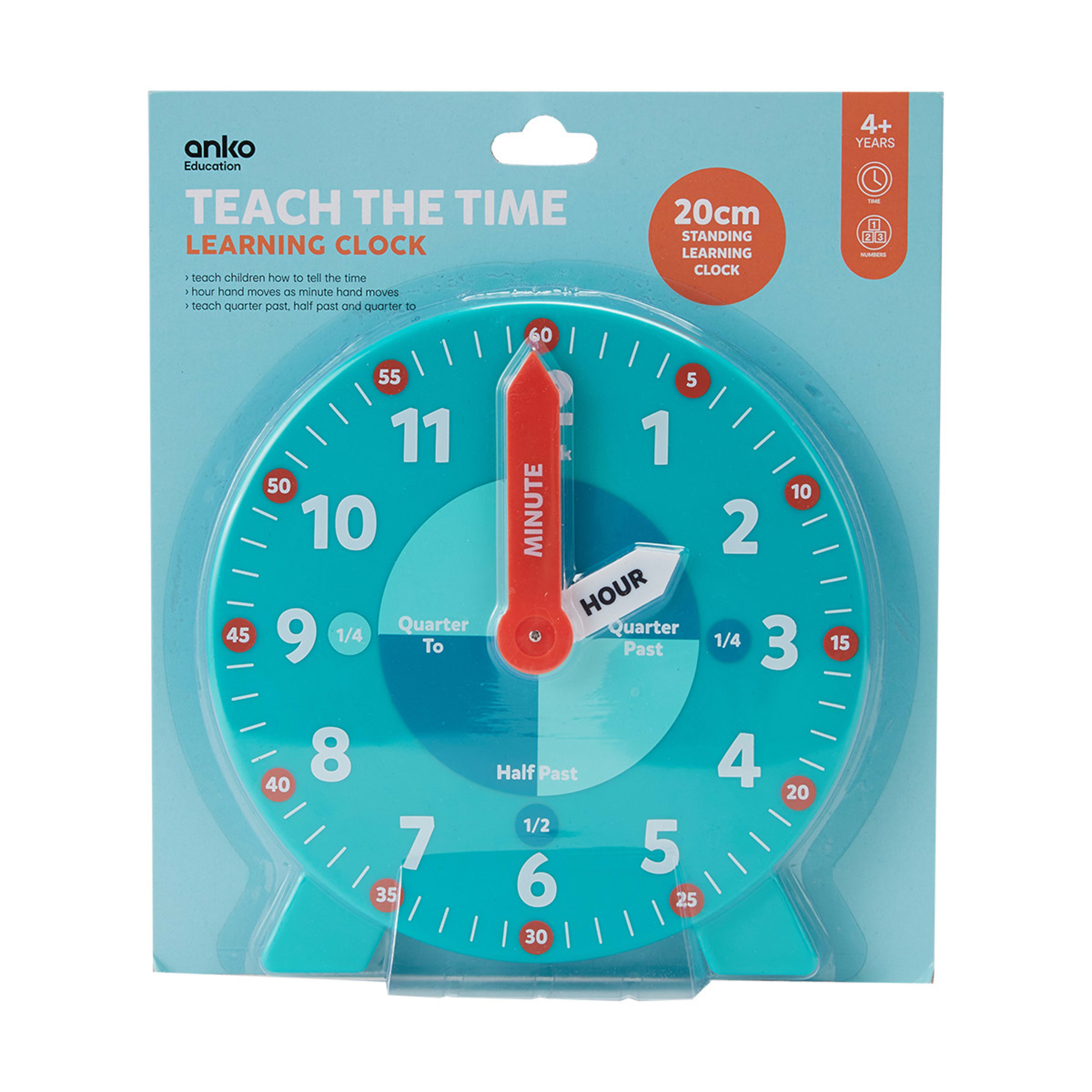 Teach The Time Learning Clock Kmart