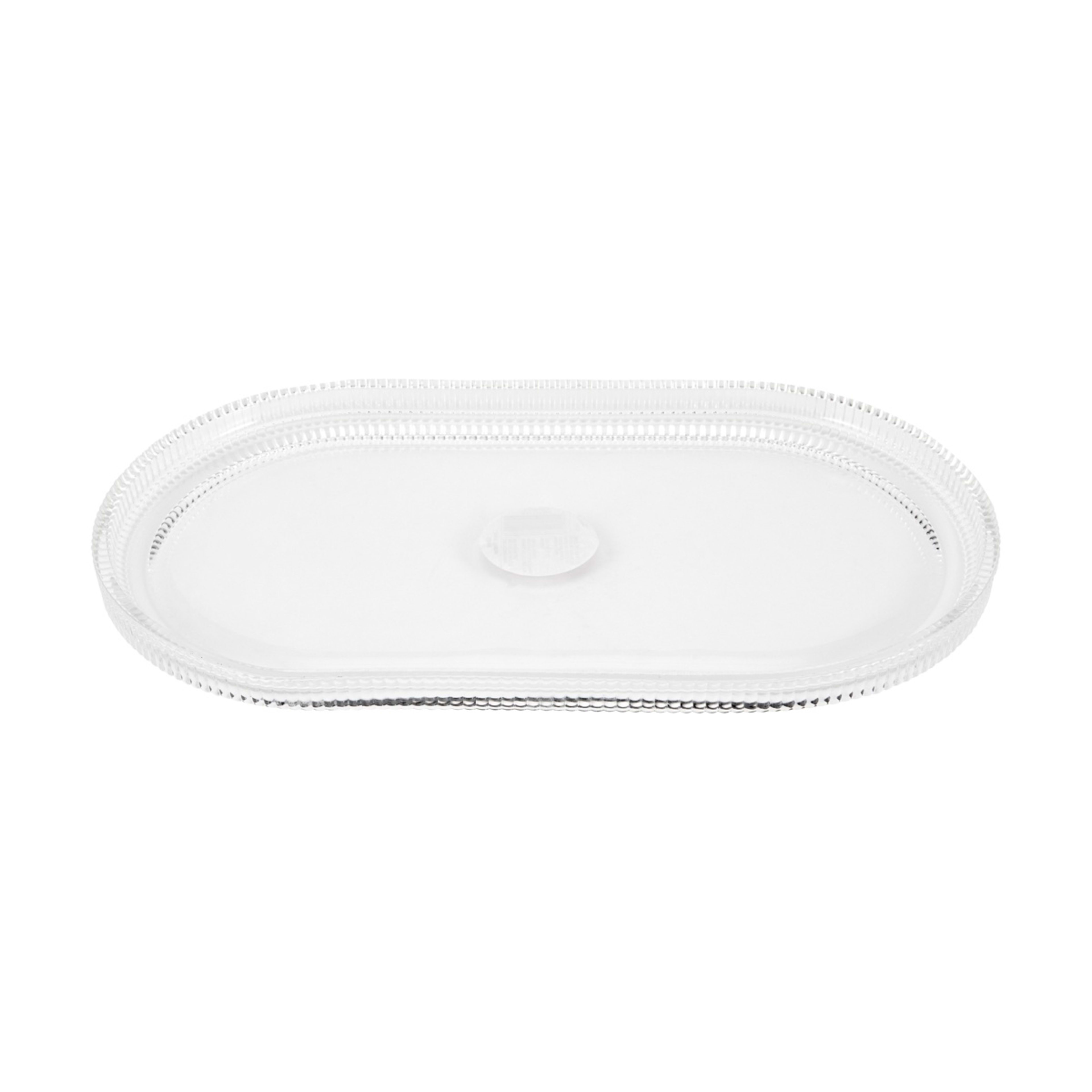 1 Clear Glass Linear Platter, 1 of 4